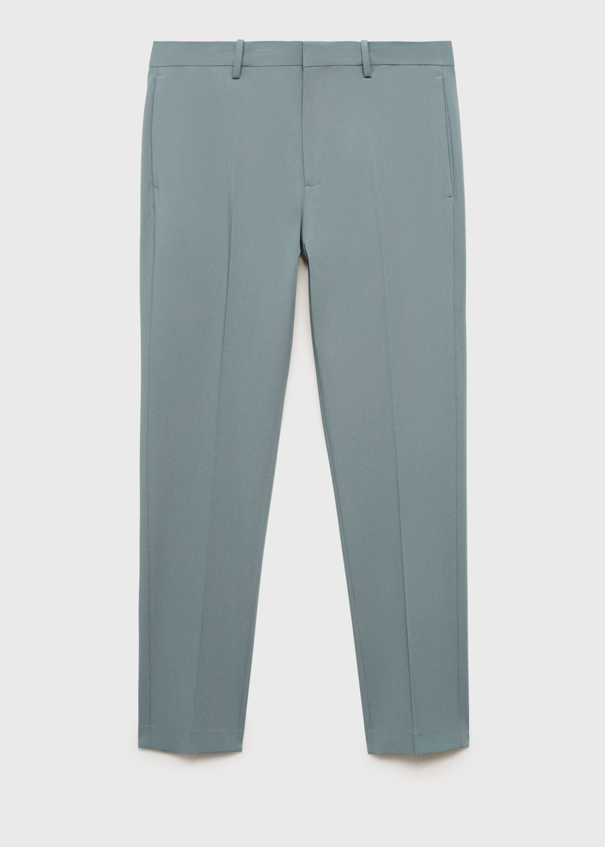 Mango Süper slim fit streç kumaştan kumaş pantolon görsel 8