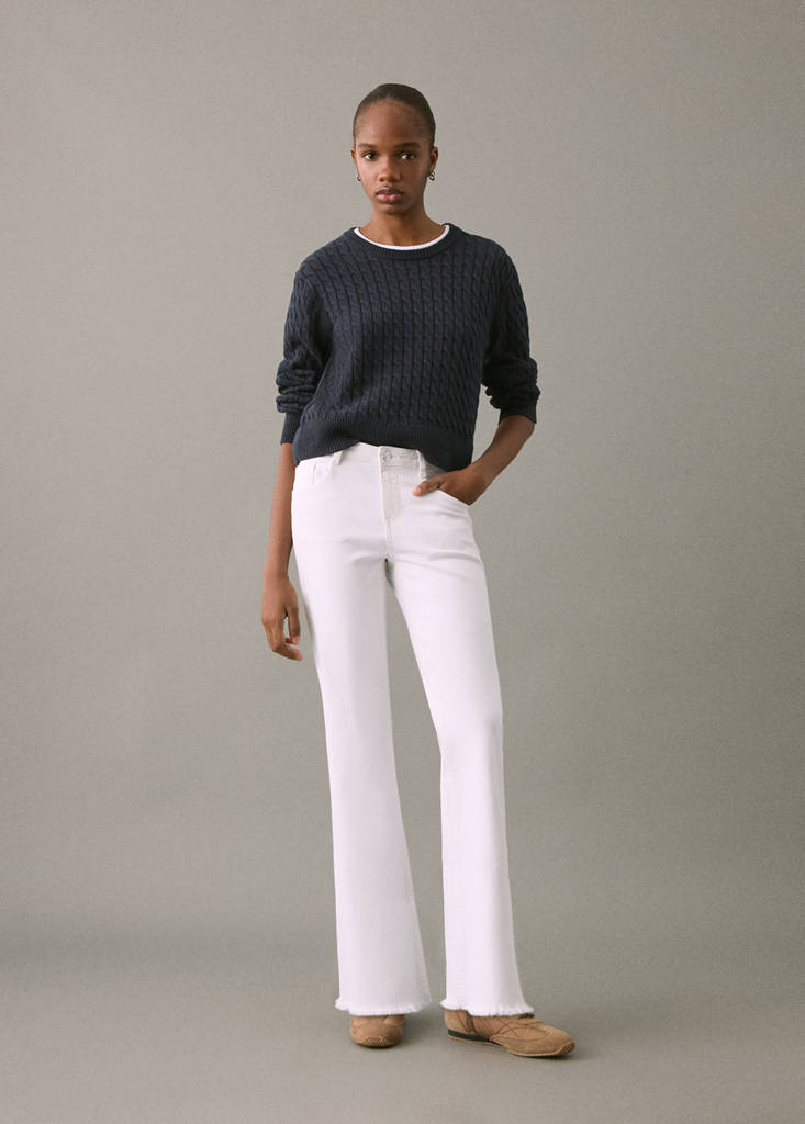 Frayed low-rise skinny jeans — Off White