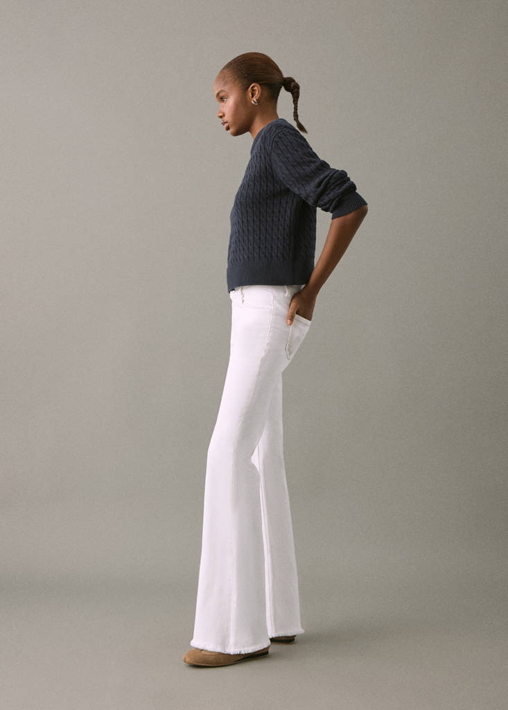 Frayed low-rise skinny jeans — Off White
