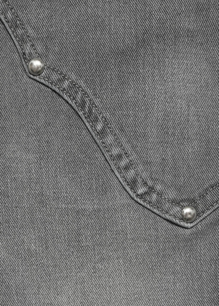 Flared jeans with studs — Denim Grey