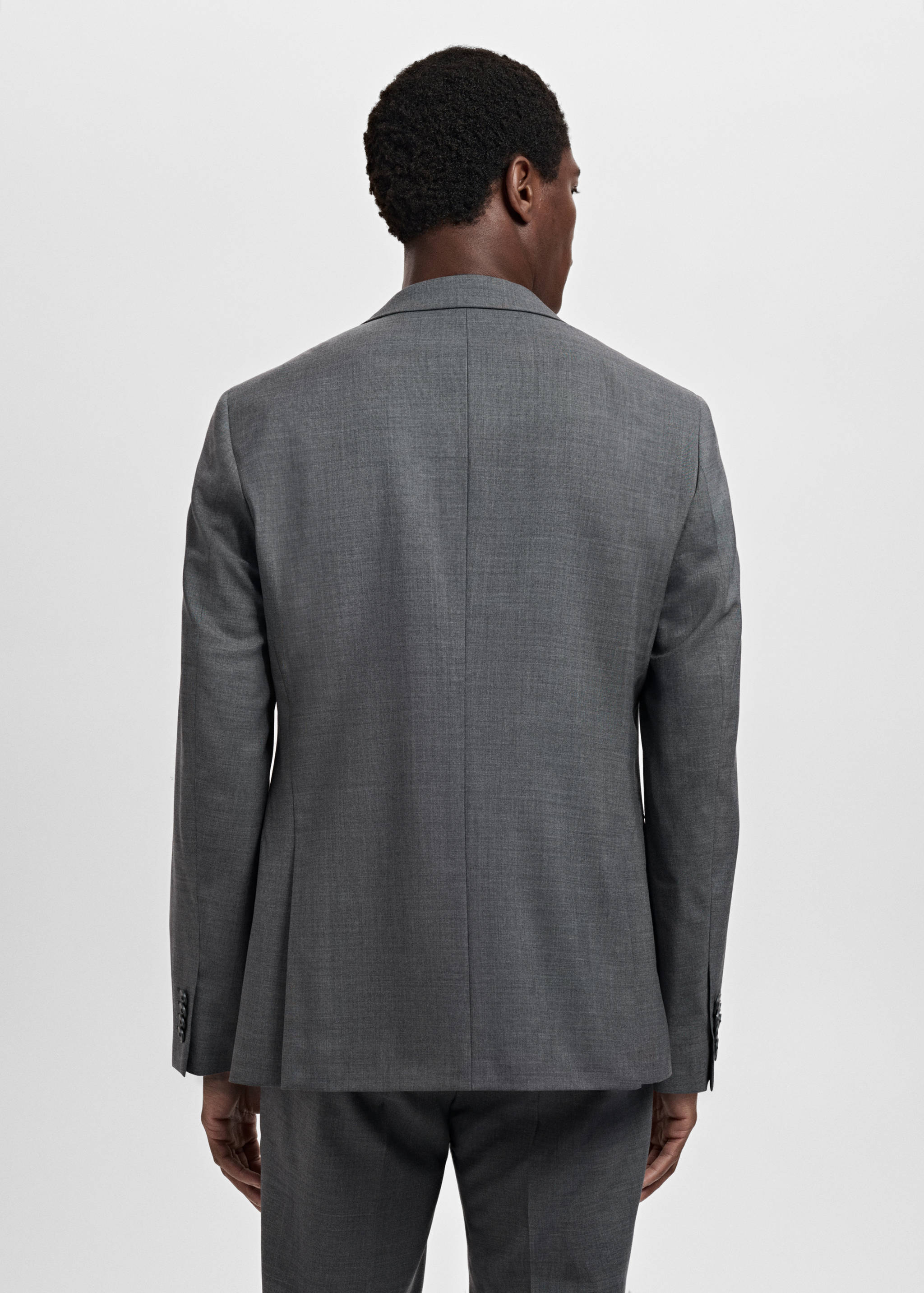 Turin 100% virgin wool suit jacket - Reverse of the article