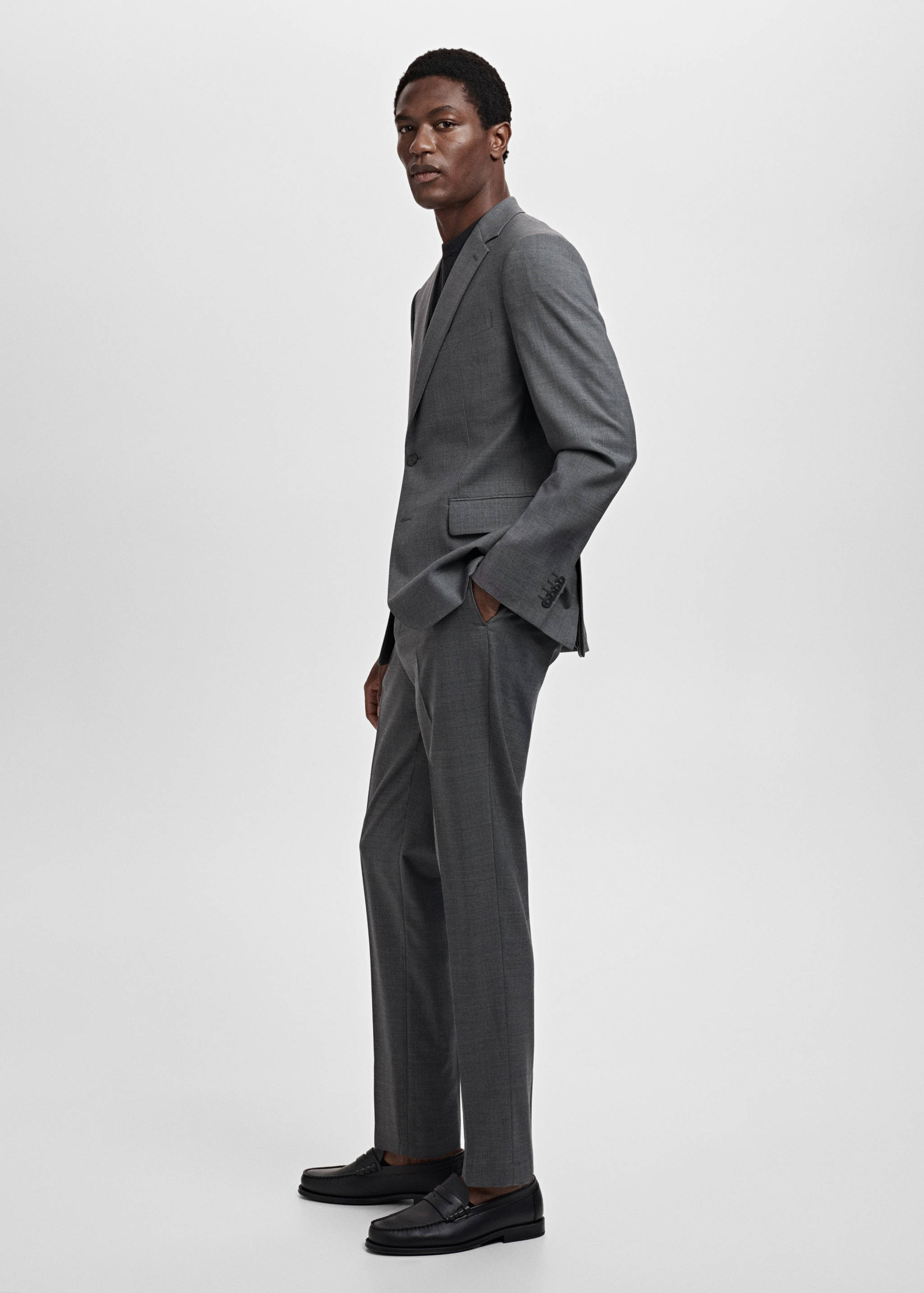 Turin 100% virgin wool suit jacket - Details of the article 2