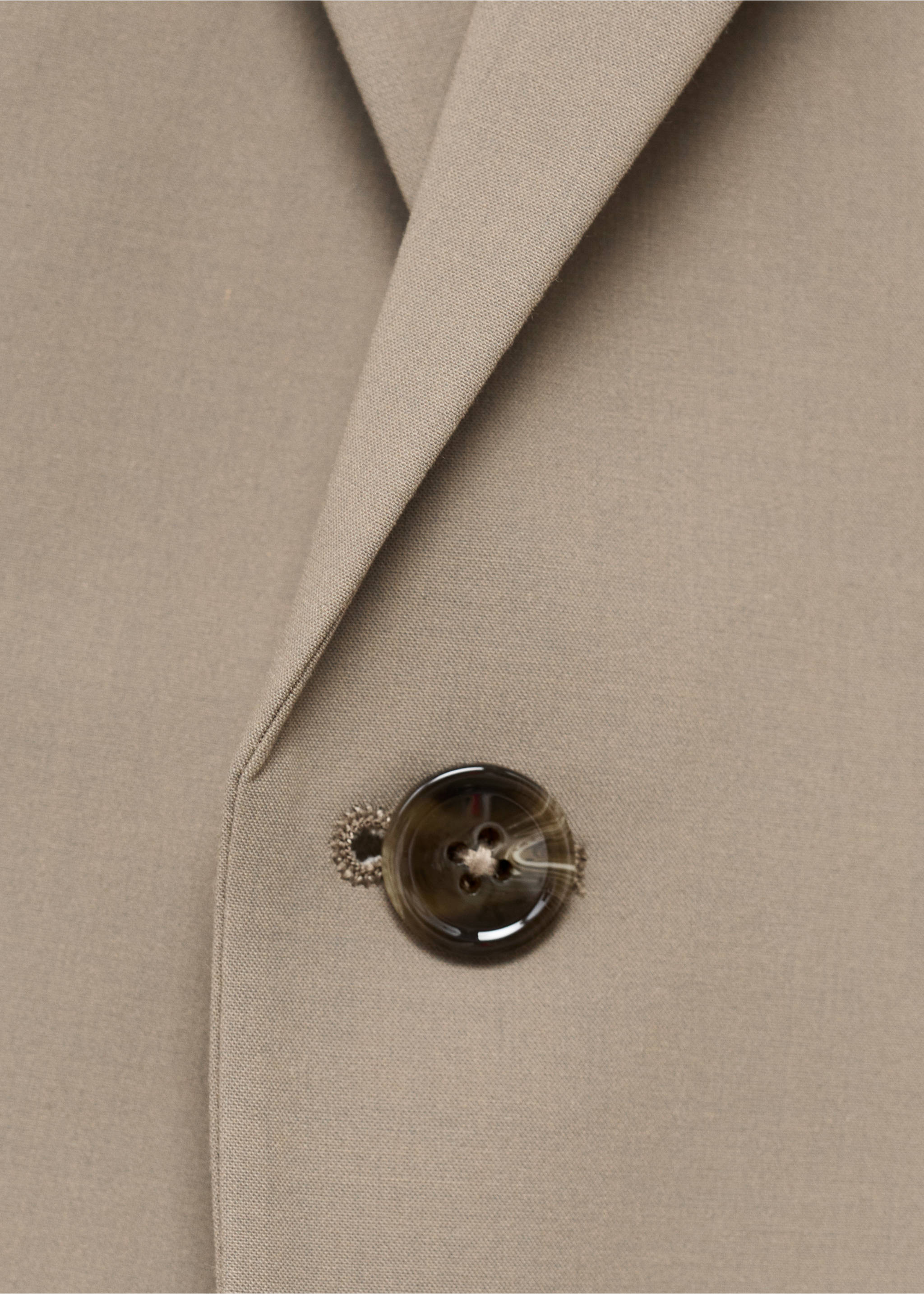 Milan slim-fit suit blazer - Details of the article 8, Mink Grey. Ref: 17041184-00.