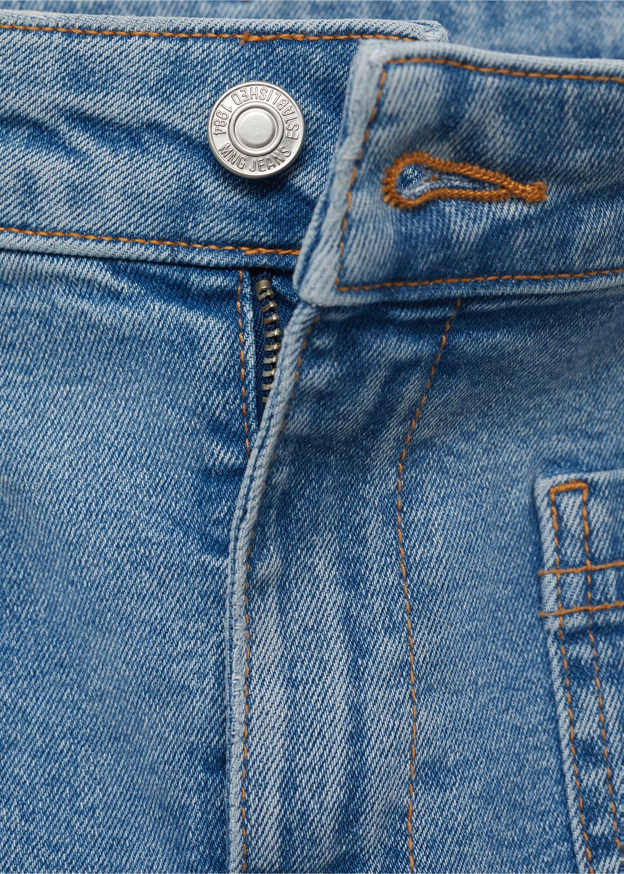 Jean flare crop poches - Détail de l'article 8, Bleu moyen. Ref: 17041185-00.