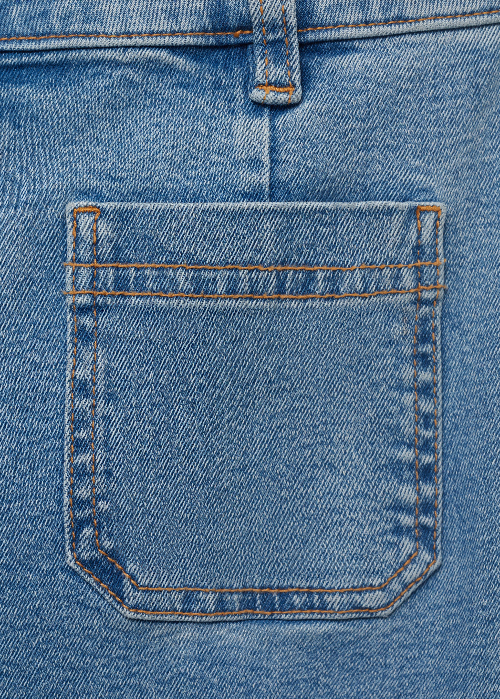 Jean flare crop poches - Détail de l'article 0, Bleu moyen. Ref: 17041185-00.