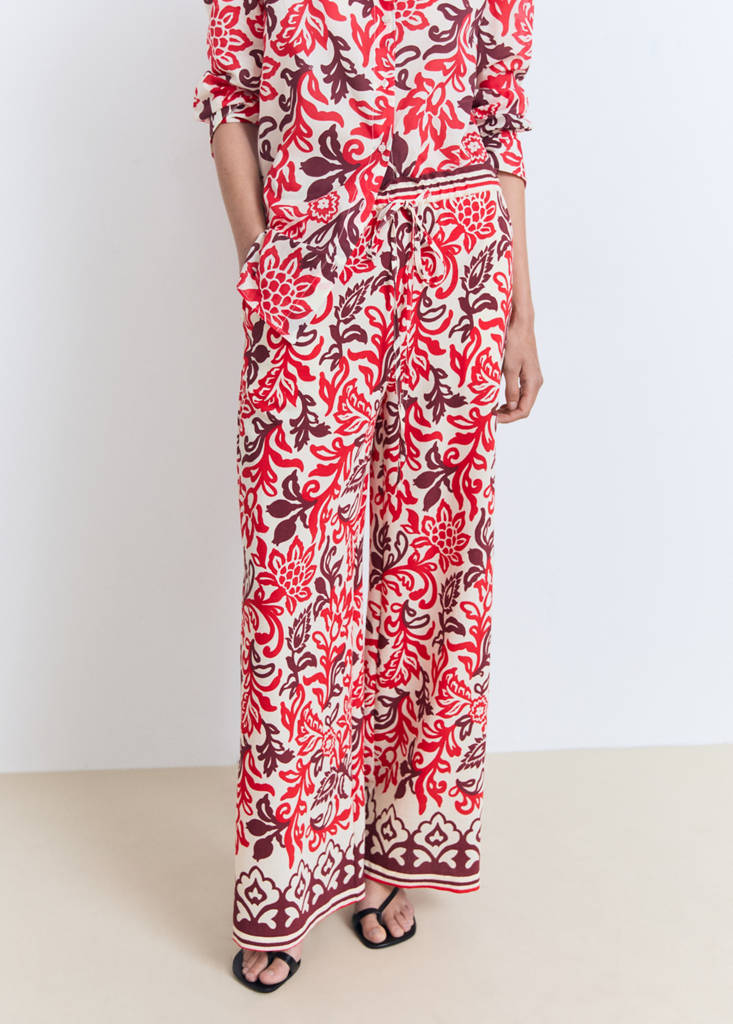 Flowy printed trousers — Off White