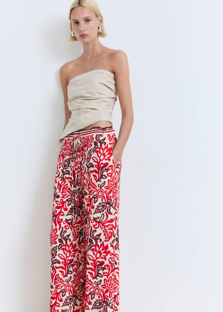 Flowy printed trousers — Off White