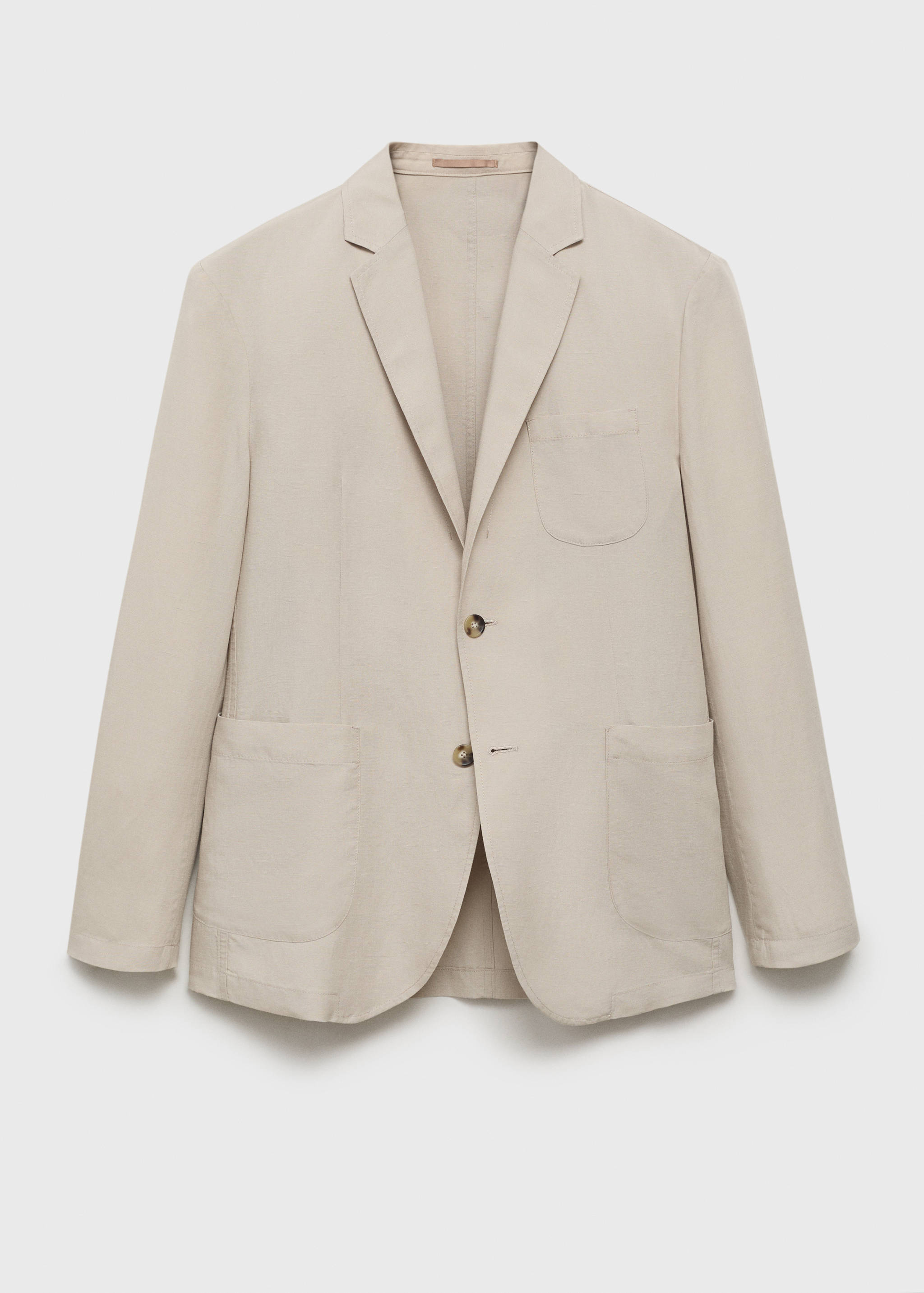 Slim fit linen suit blazer - Article without model