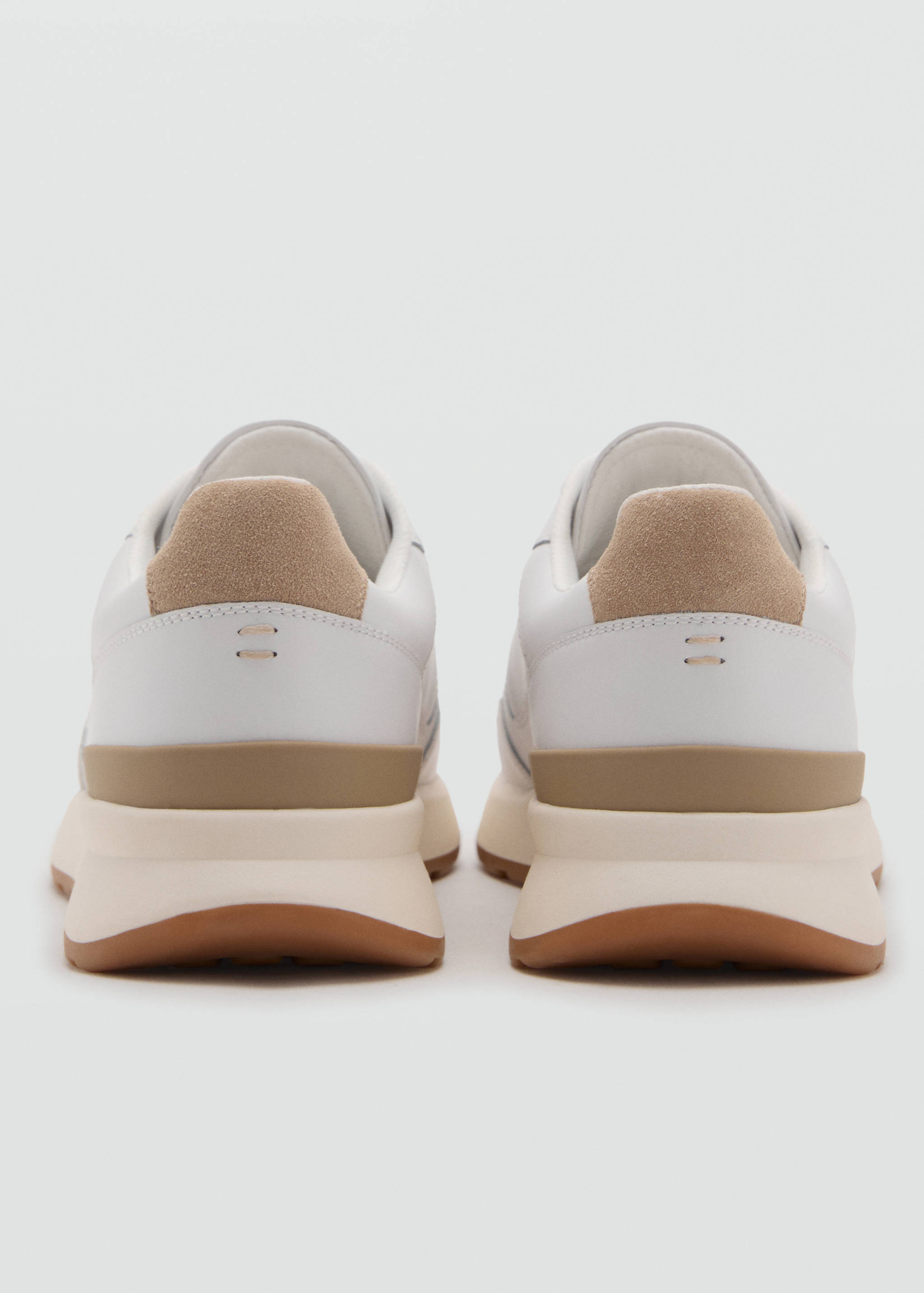 Leather mixed sneakers - Details of the article 1