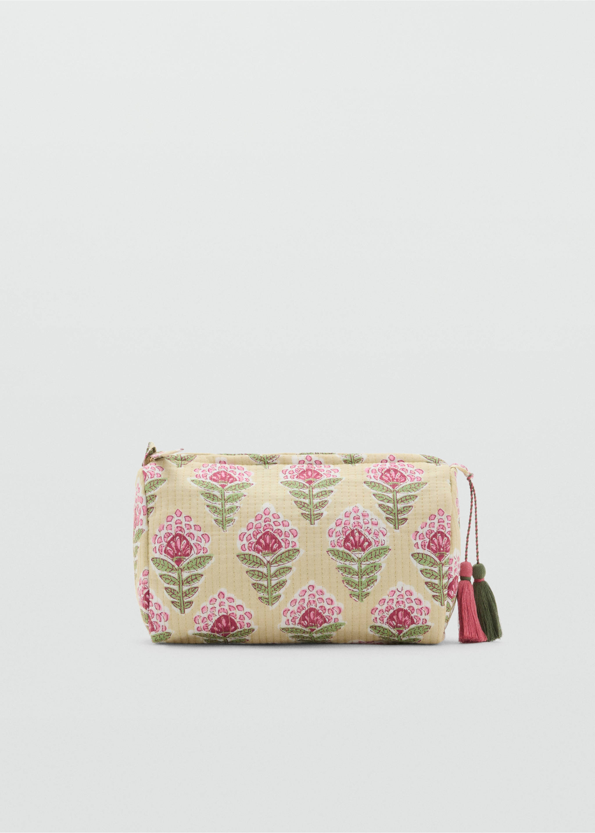 Textured cotton cosmetic bag - Article without model, Green Apple. Ref: 17041198-00.