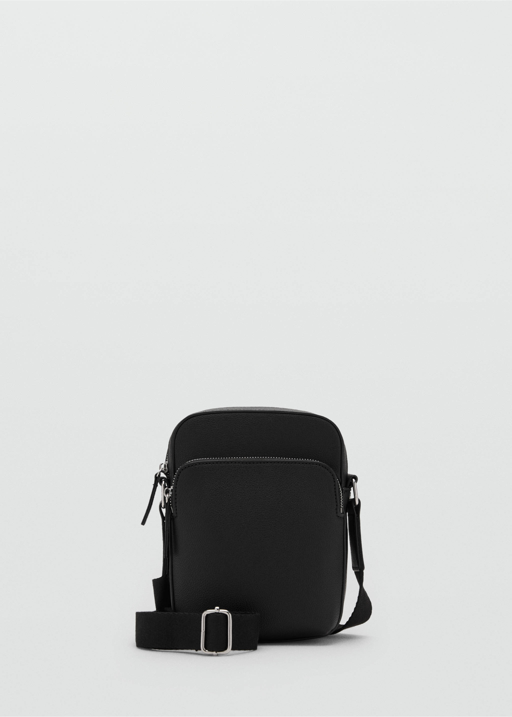 Bolso bandolera efecto piel abatanada - Artículo sin modelo, Negro. Ref: 17041203-00.