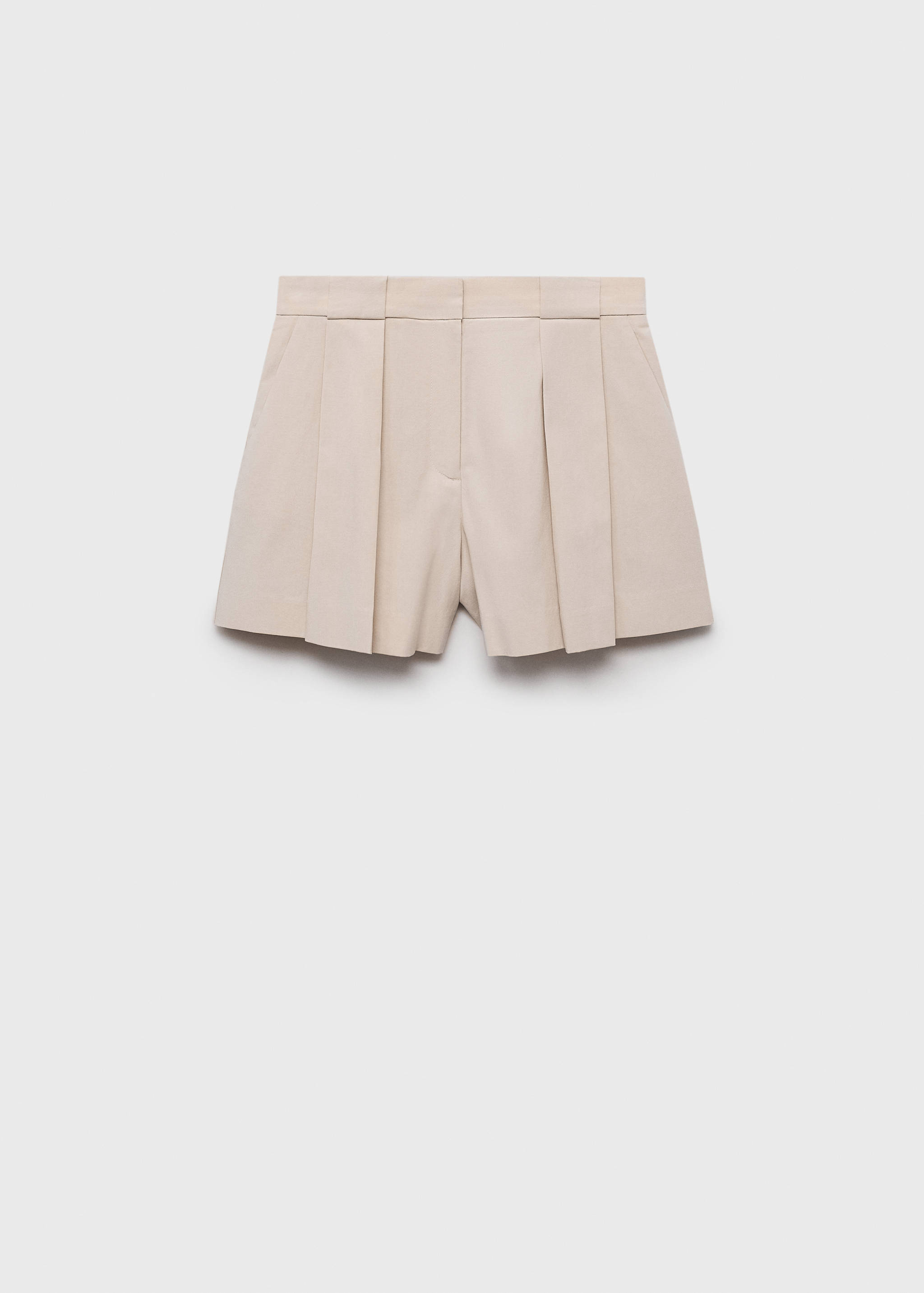 Pleated suit shorts - Article without model