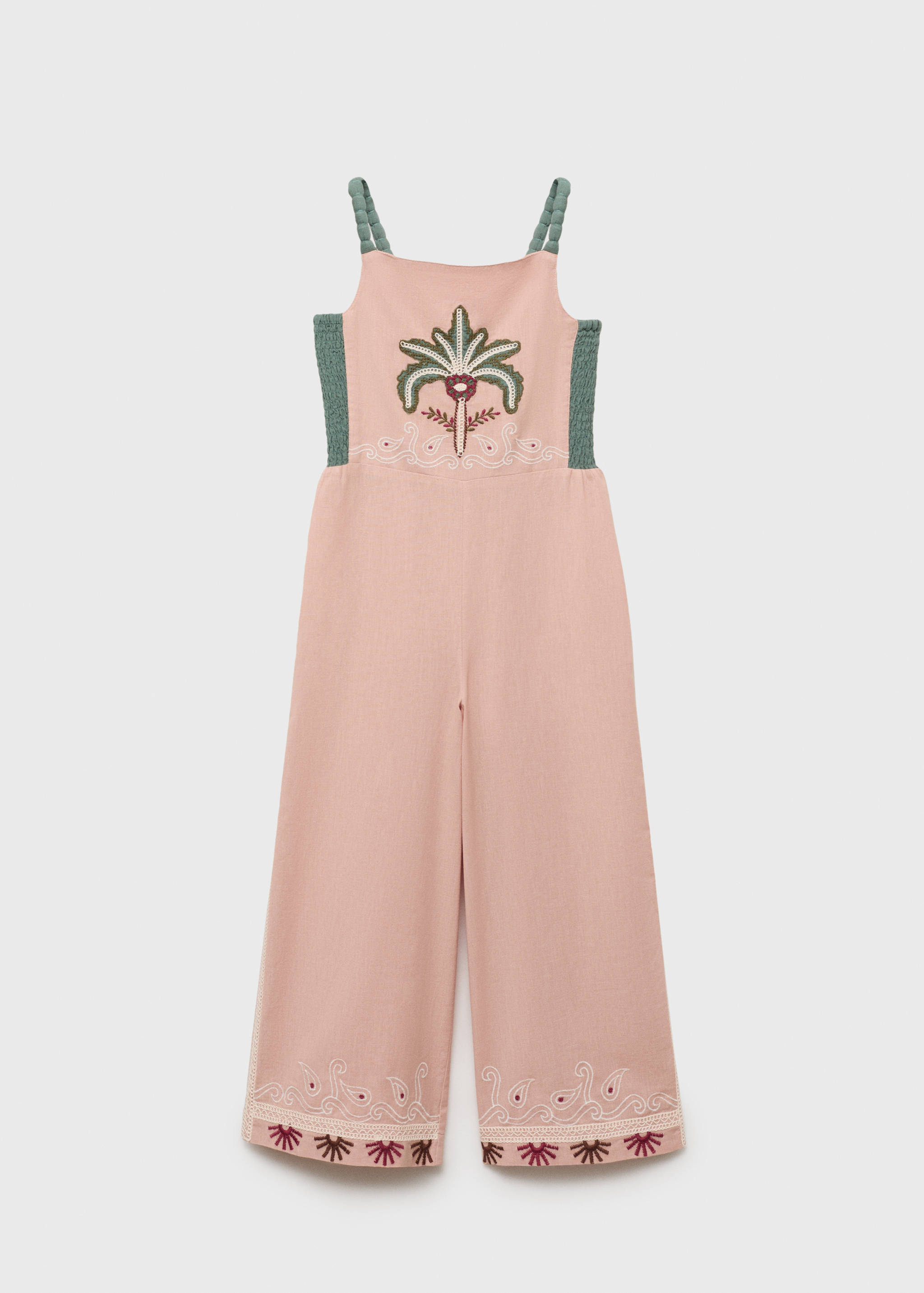 Long jumpsuit with embroidered details - Article without model
