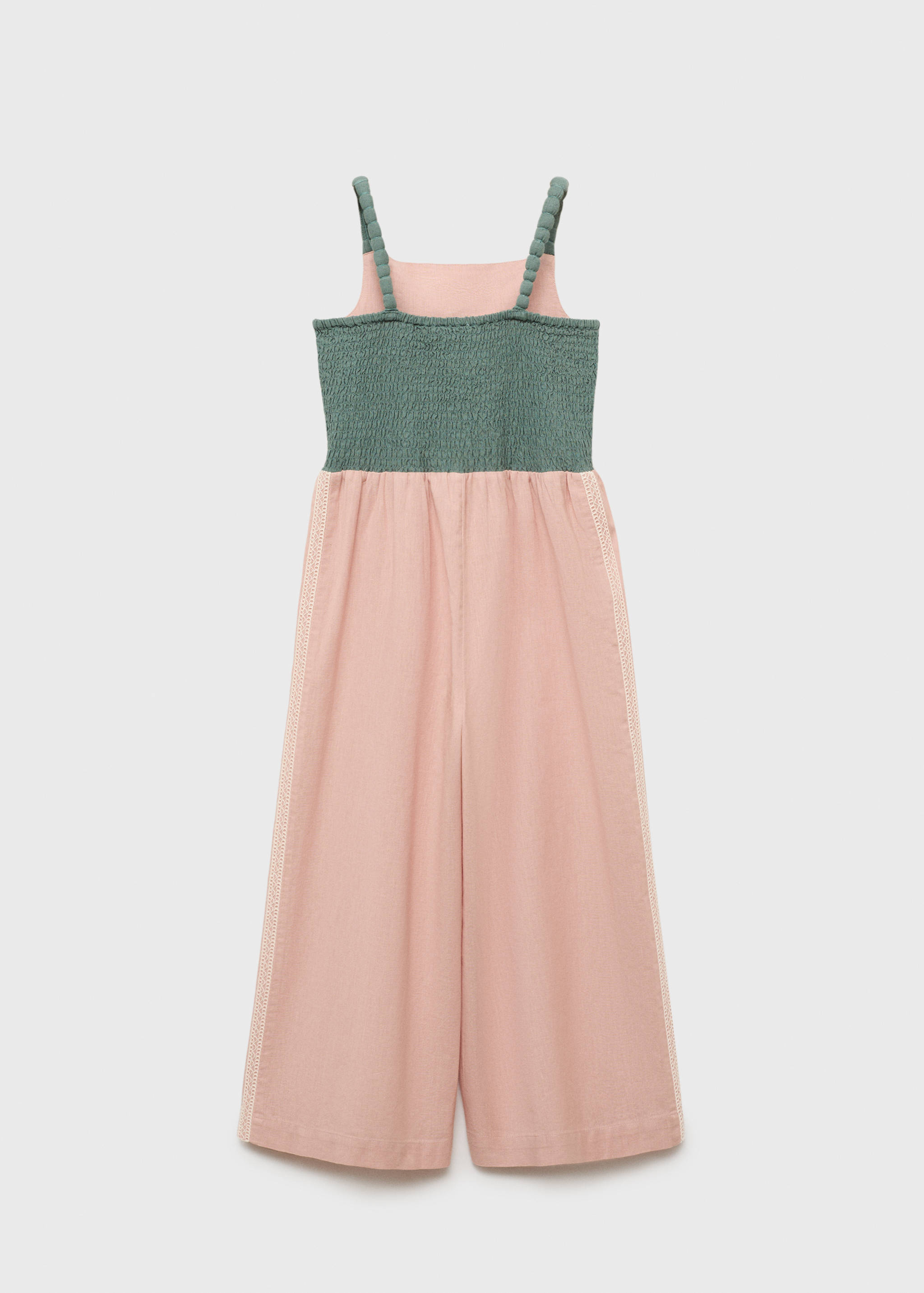 Long jumpsuit with embroidered details - Reverse of the article