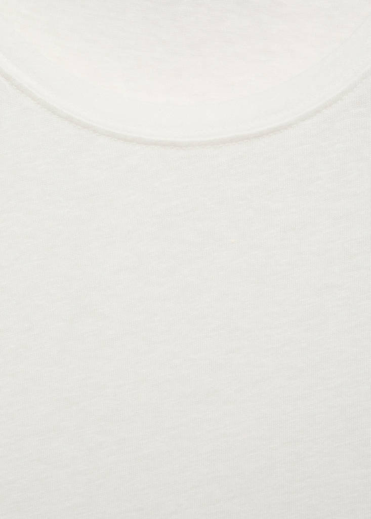 Linen slim-fit t-shirt — White