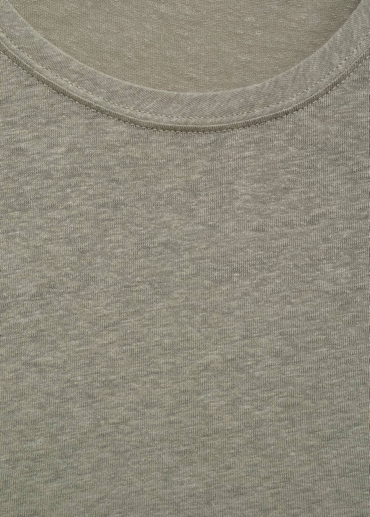 Linen slim-fit t-shirt — Mint Green