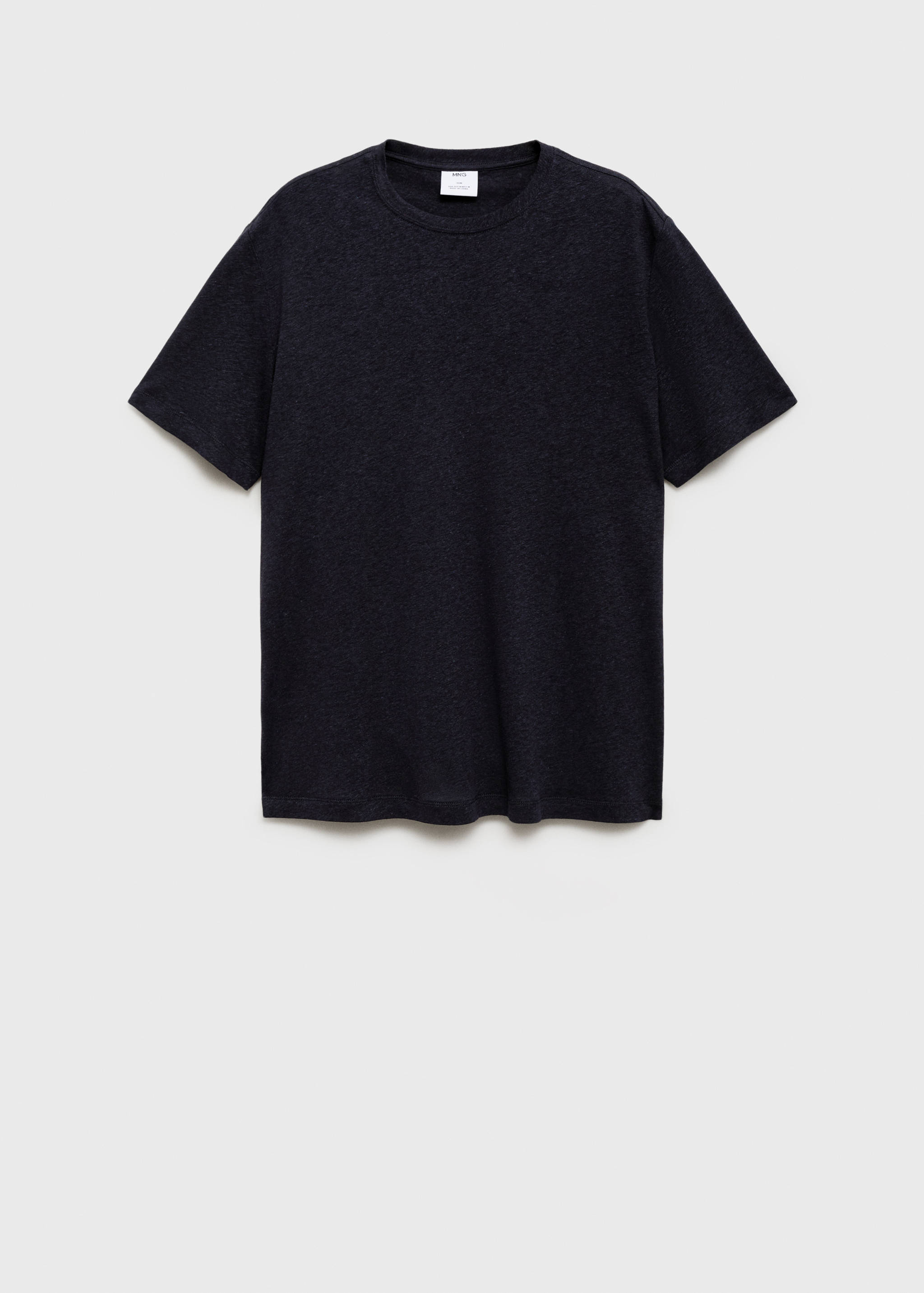 Linen slim-fit t-shirt - Article without model