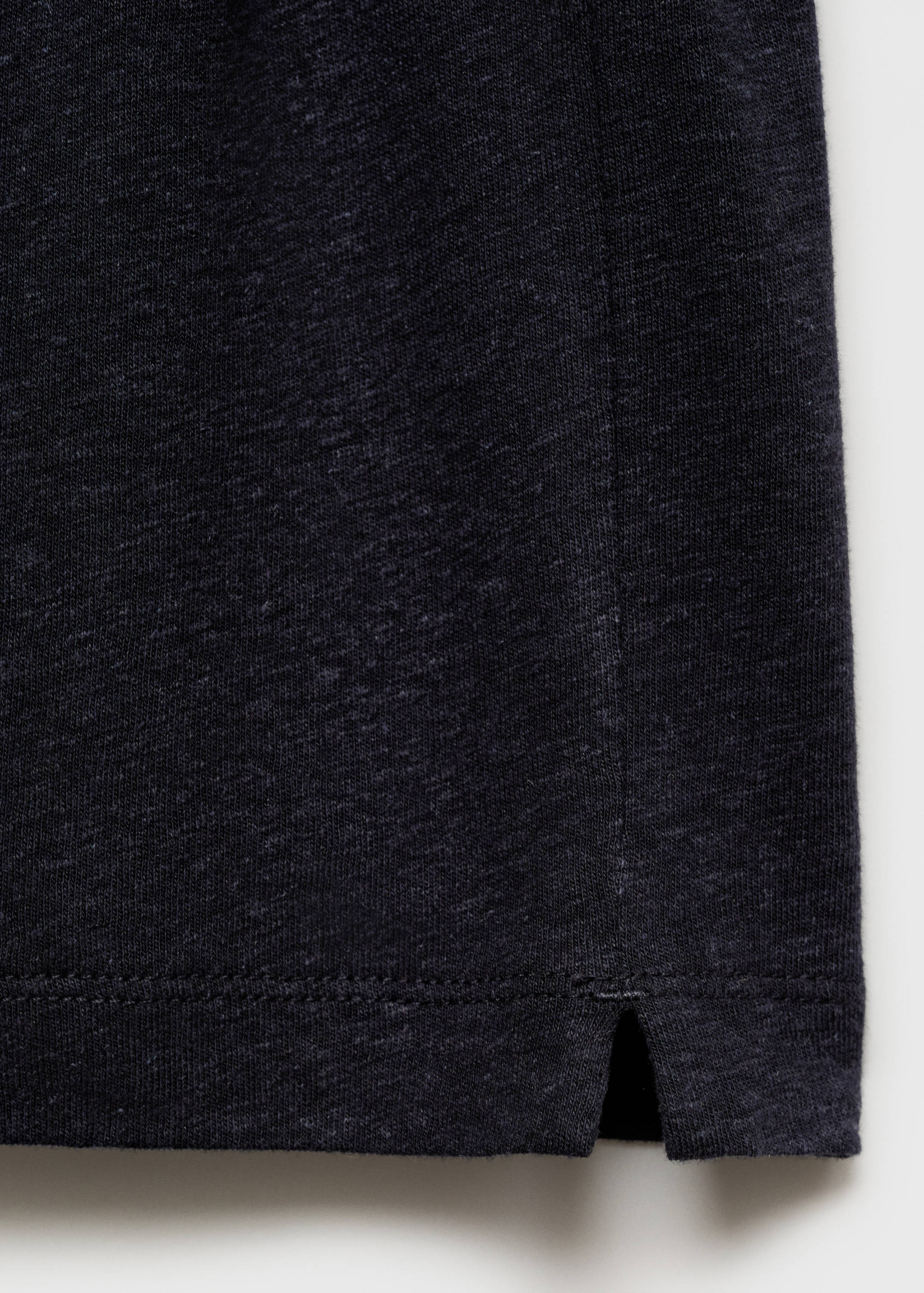 Linen slim-fit t-shirt - Details of the article 0