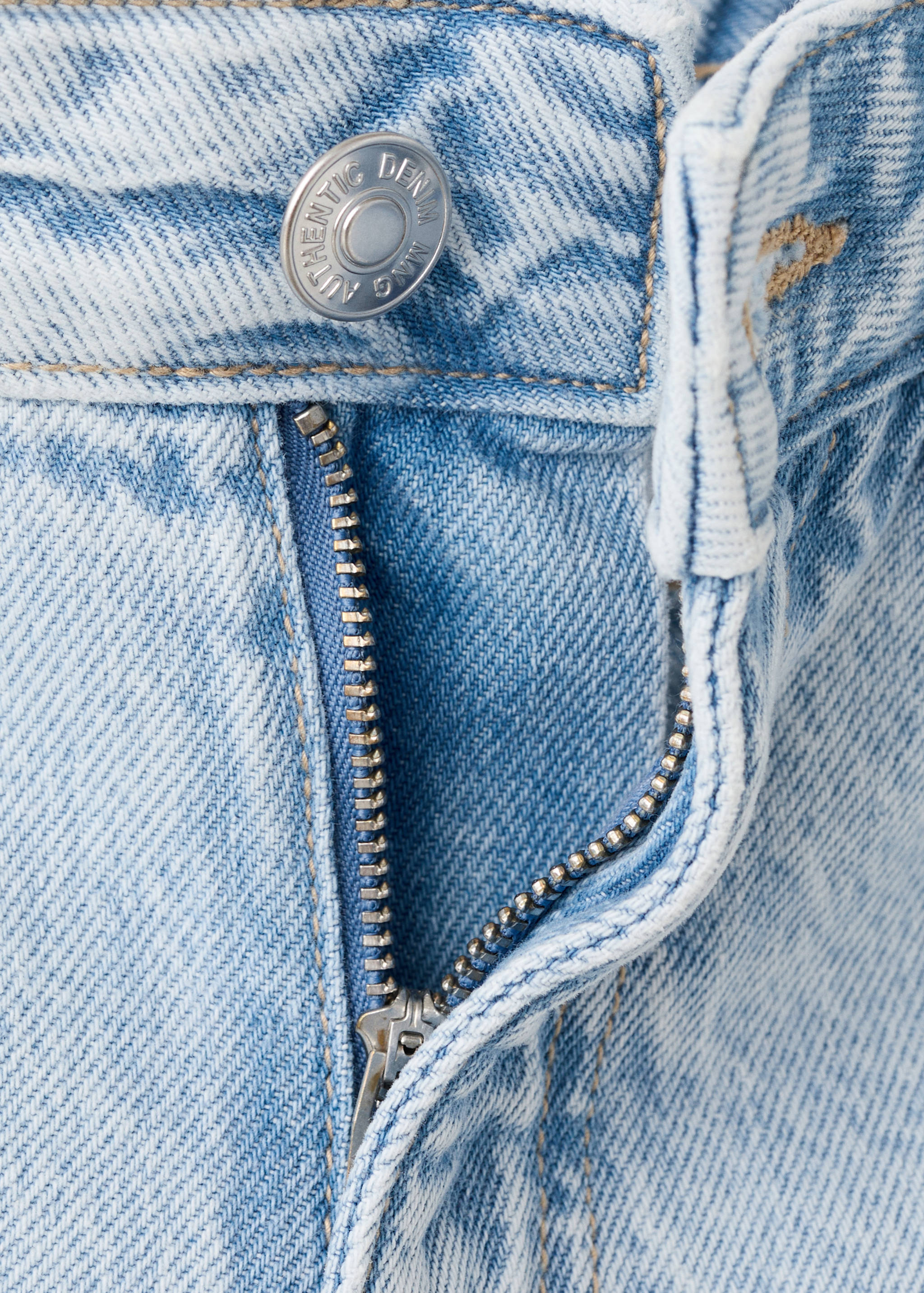 Cotton denim shorts - Details of the article 0