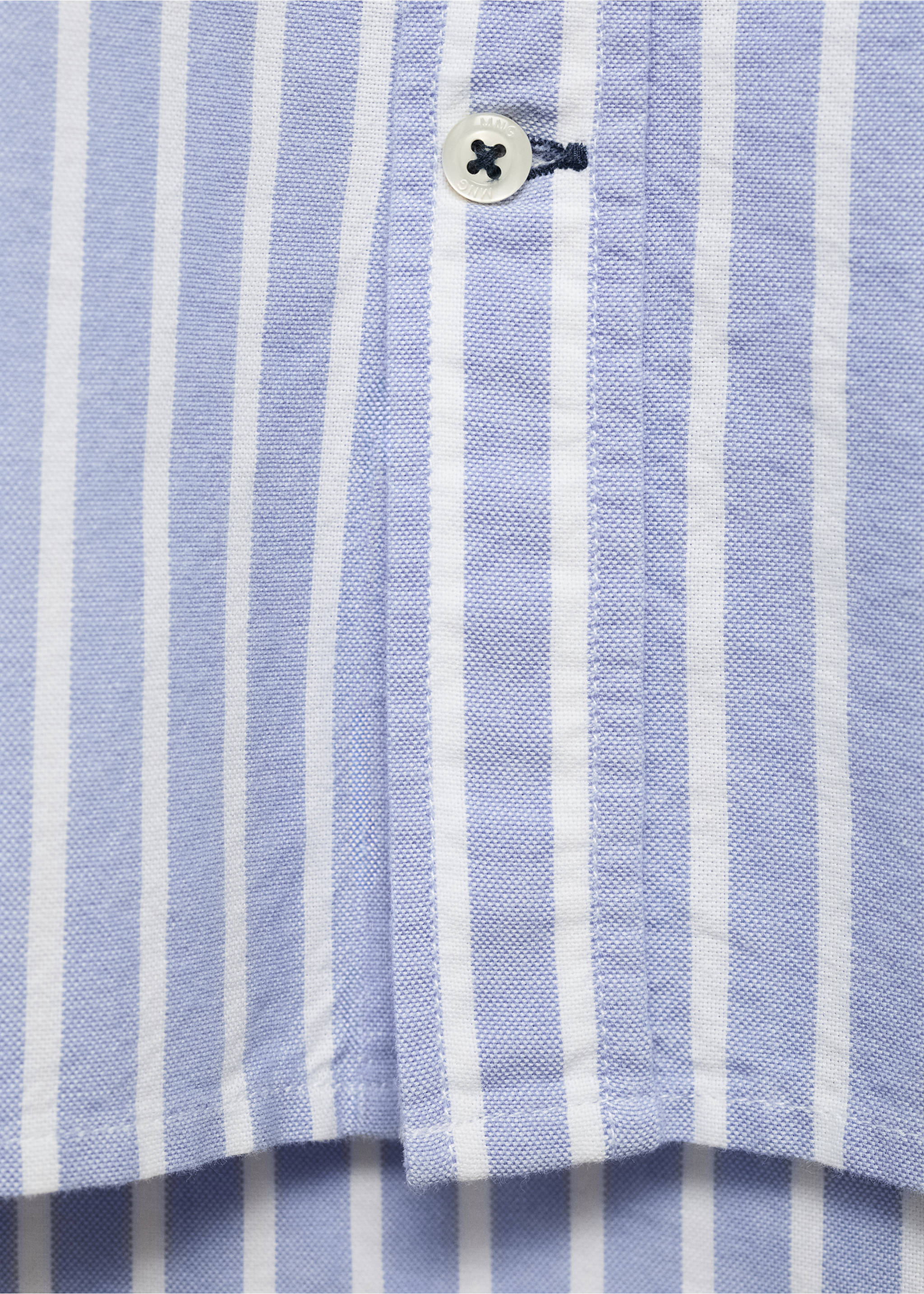 Camisa Oxford rayas - Detalle del artículo 8, Azul. Ref: 17041214-00.