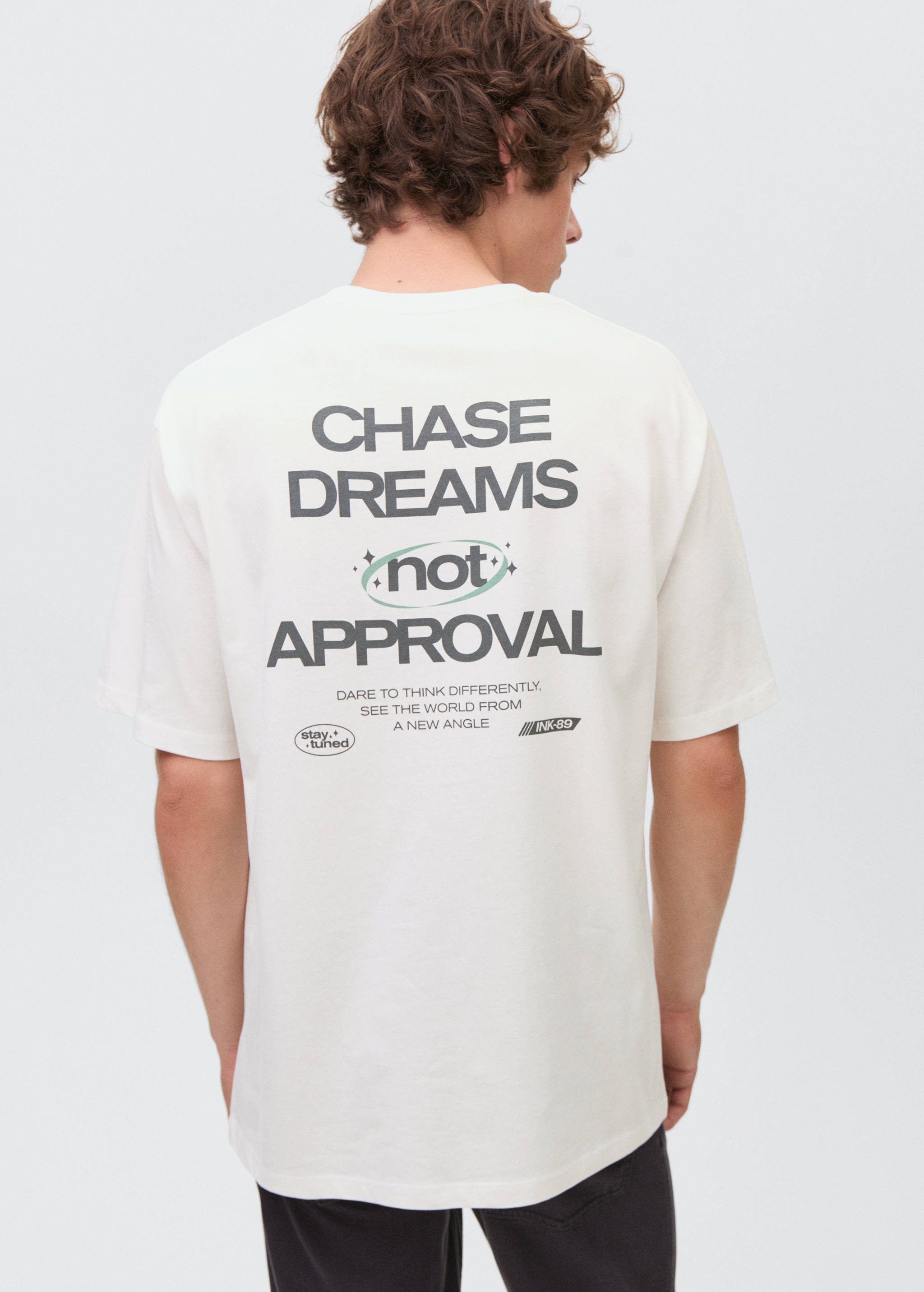 Embroidered printed T-shirt - Зворотна сторона товару