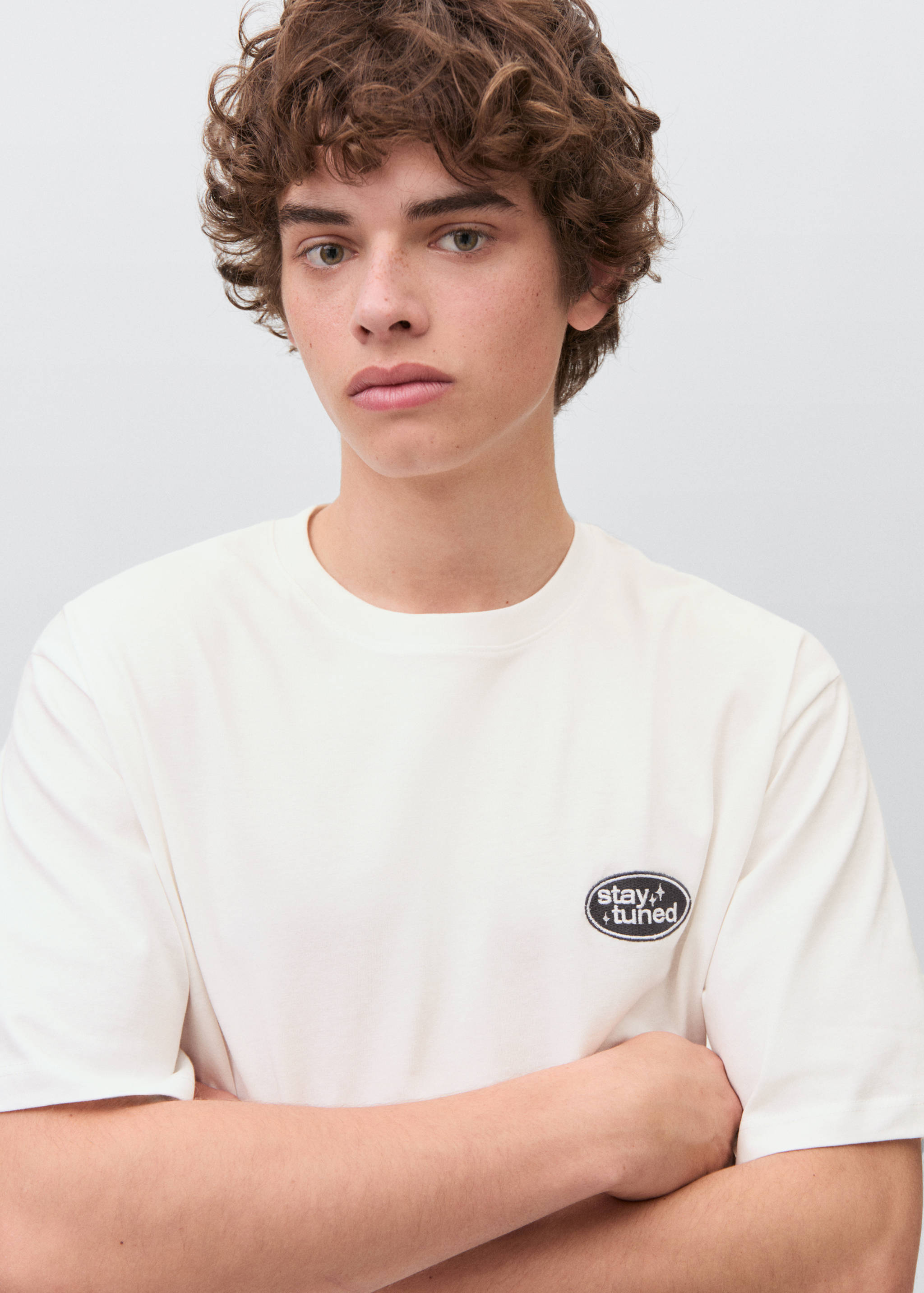 Embroidered printed T-shirt - Детальніше про товар 1