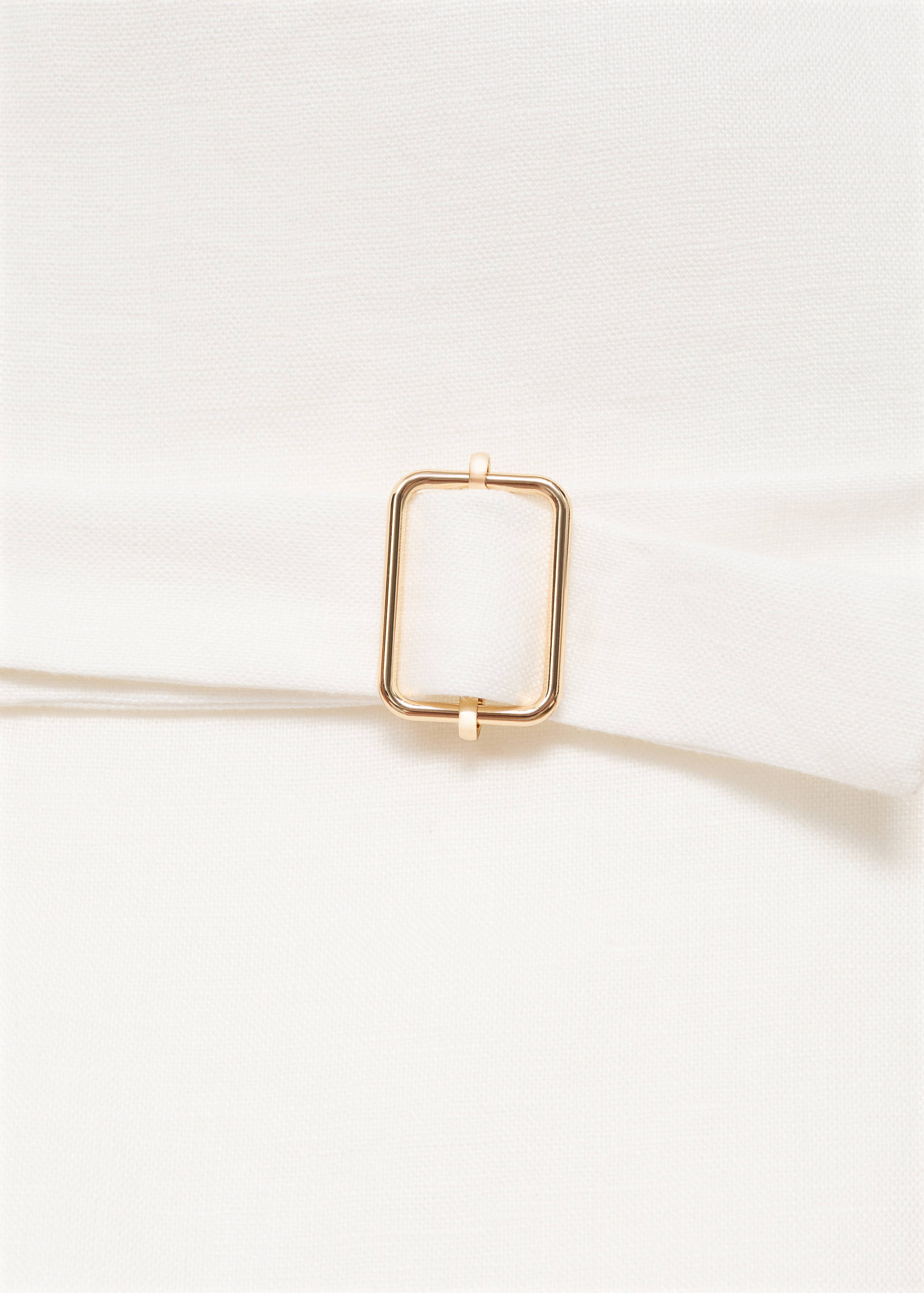 Suit-style linen jumpsuit - Details of the article 0