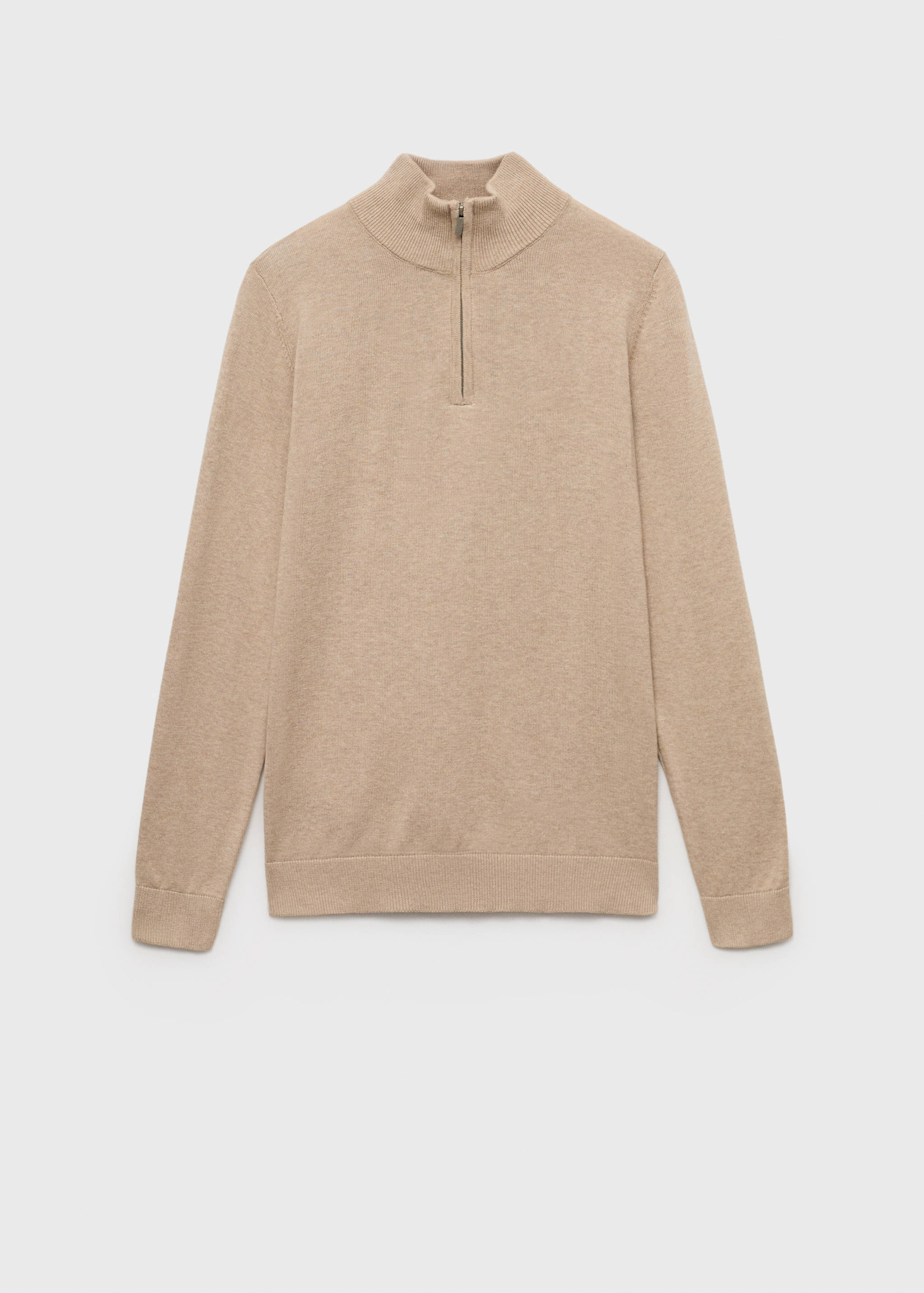 Knitted sweater with perkins neck - Article without model