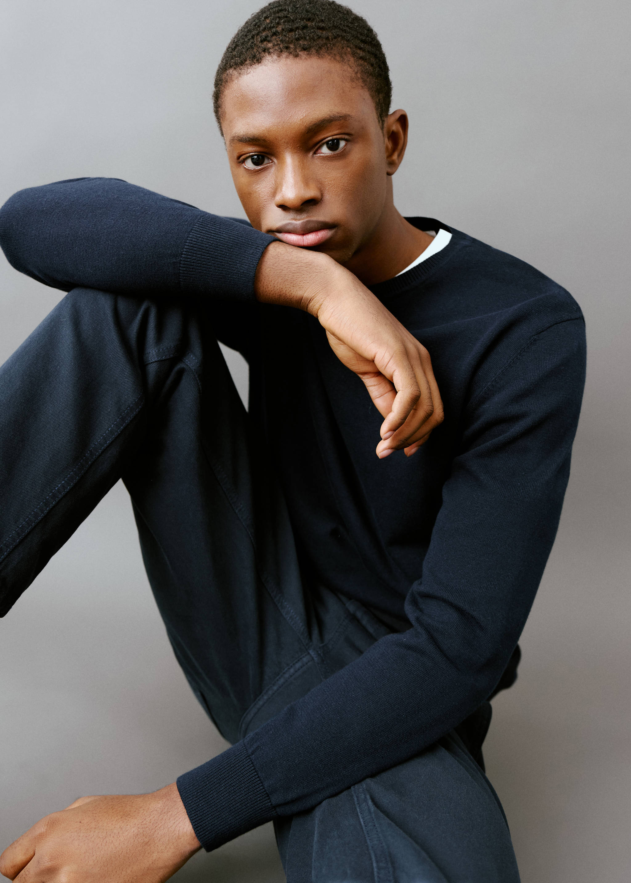 Pull-over maille coton - Plan général