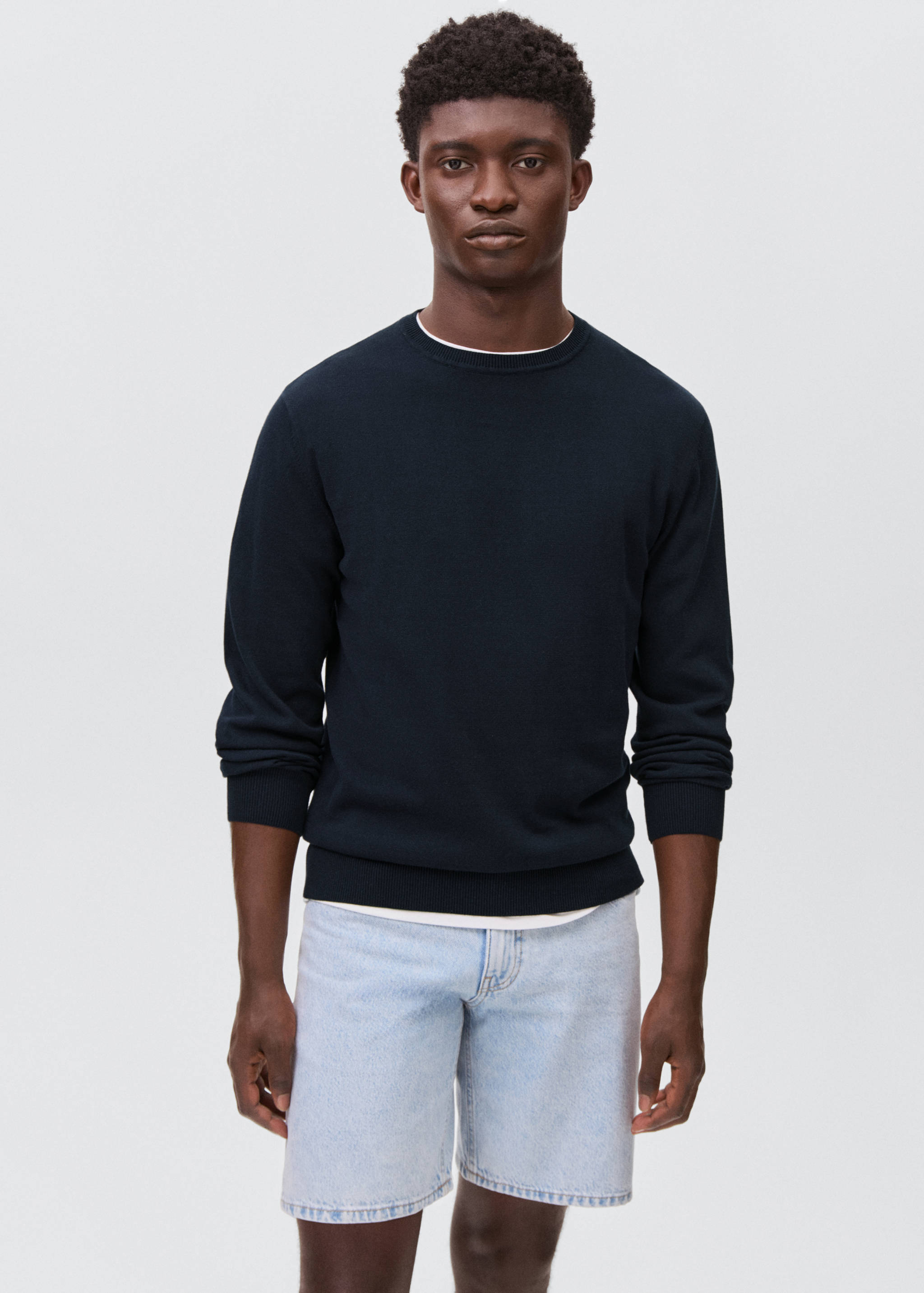 Pull-over maille coton - Plan moyen