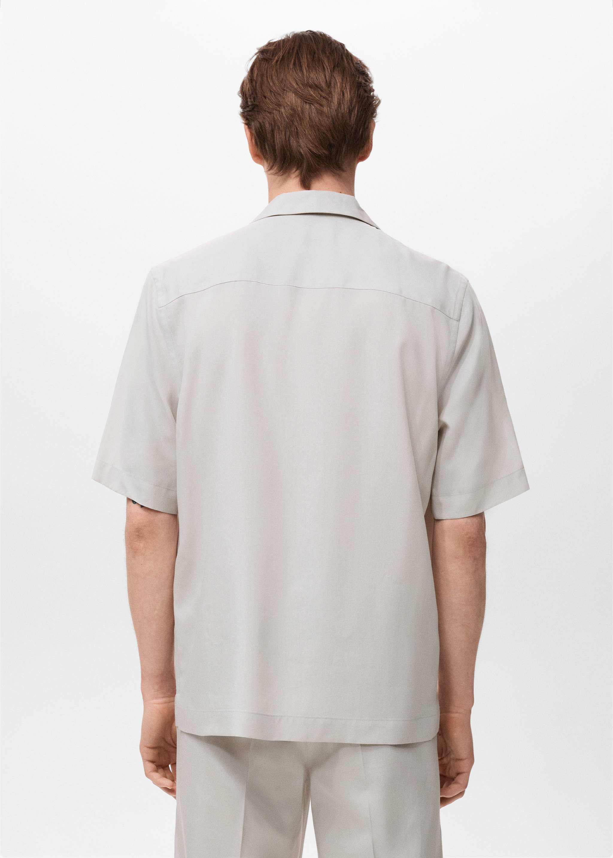 Regular-fit lyocell shirt - Reverse of the article