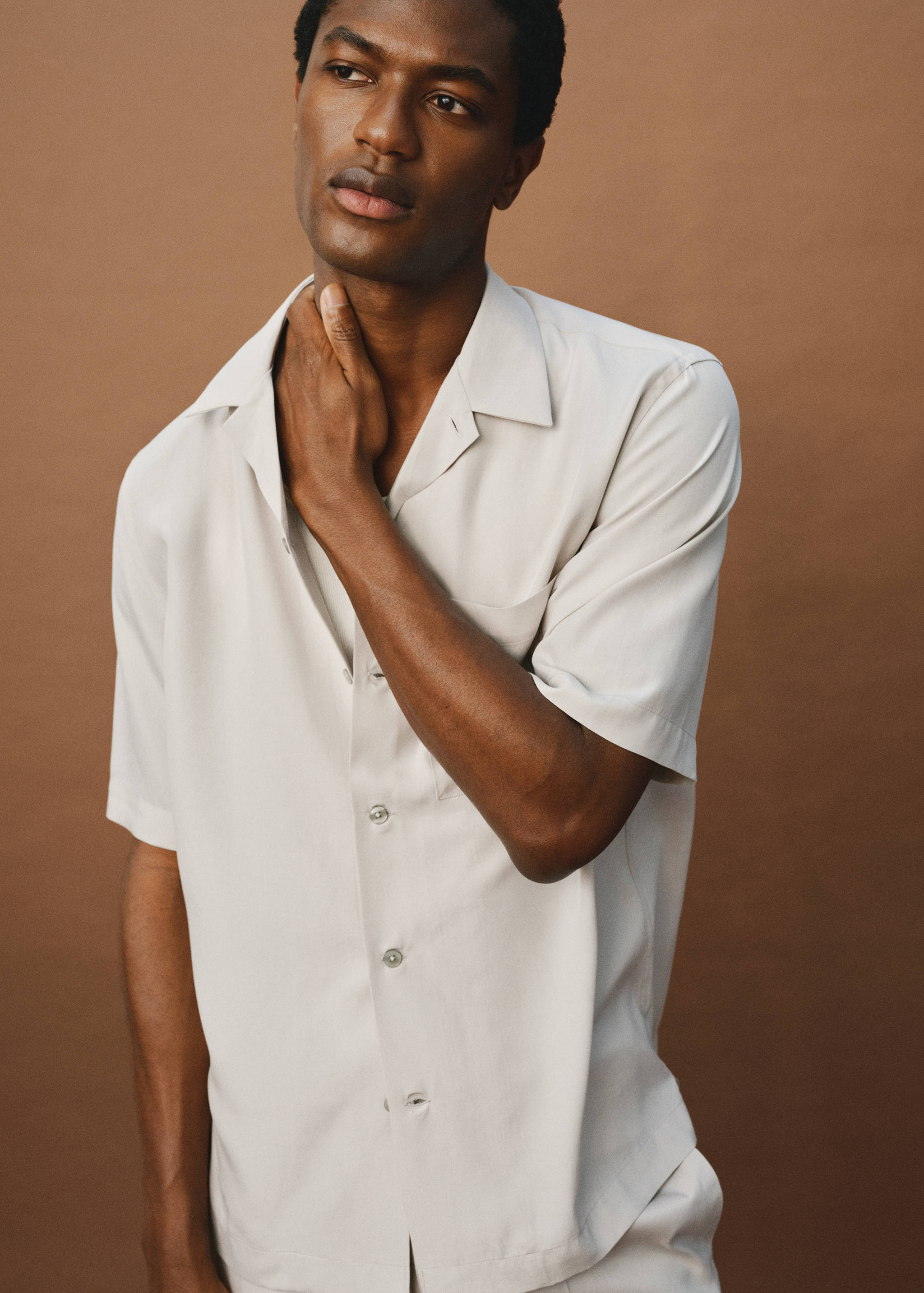 Regular-fit lyocell shirt - Details of the article 3