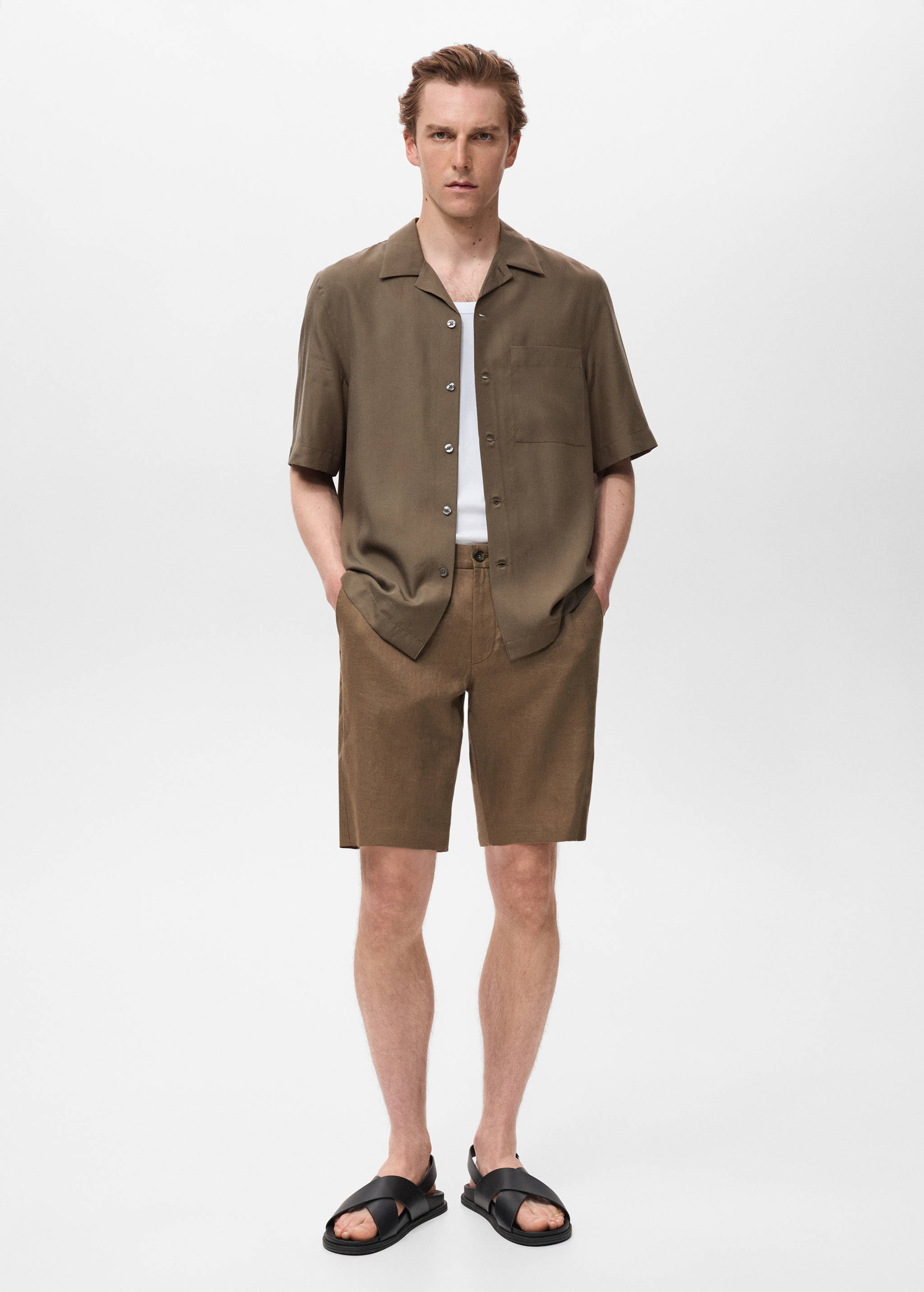 Regular-fit lyocell shirt - General plane