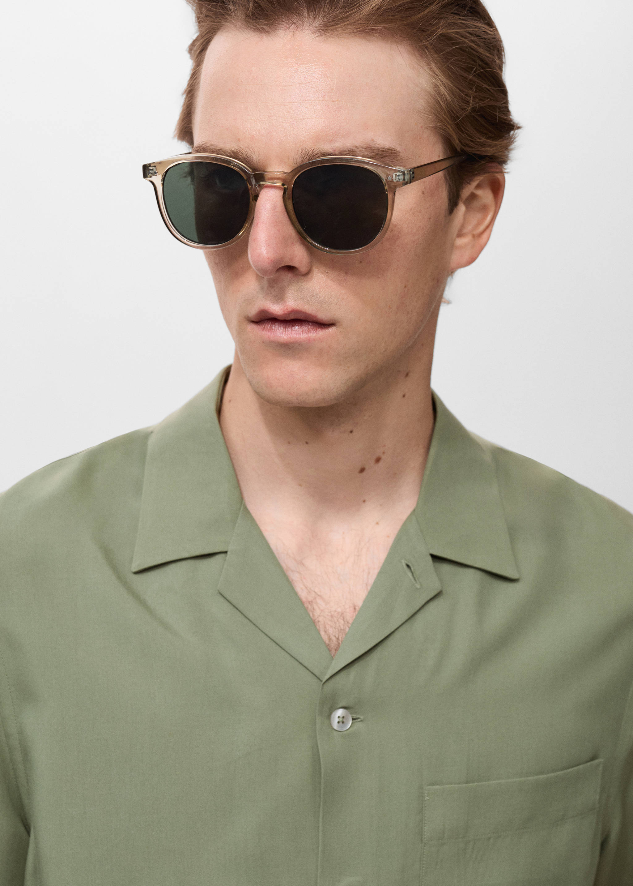 Regular-fit lyocell shirt - Details of the article 1