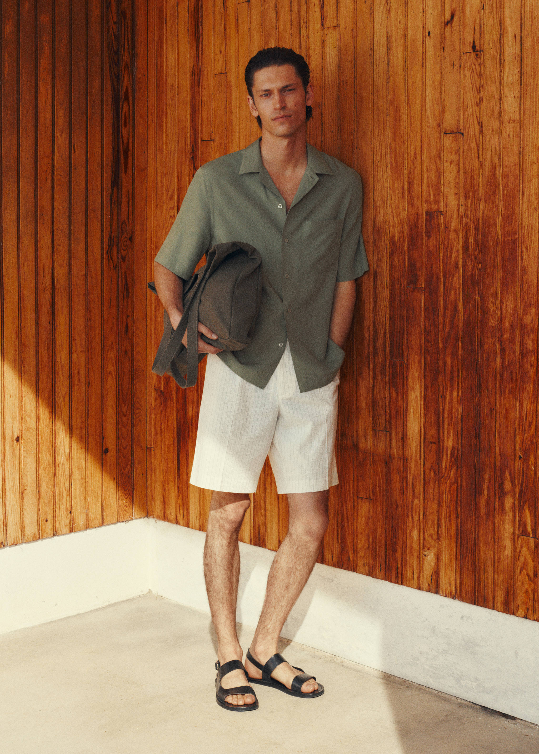 Regular-fit lyocell shirt - Details of the article 3