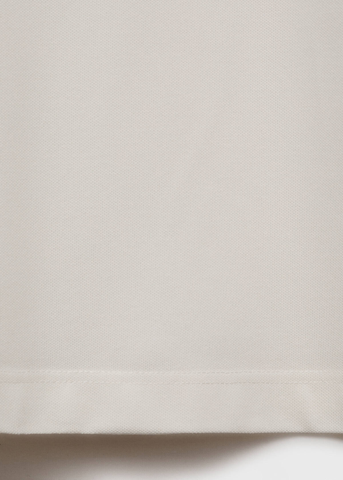 Cotton piqué polo shirt — Off White