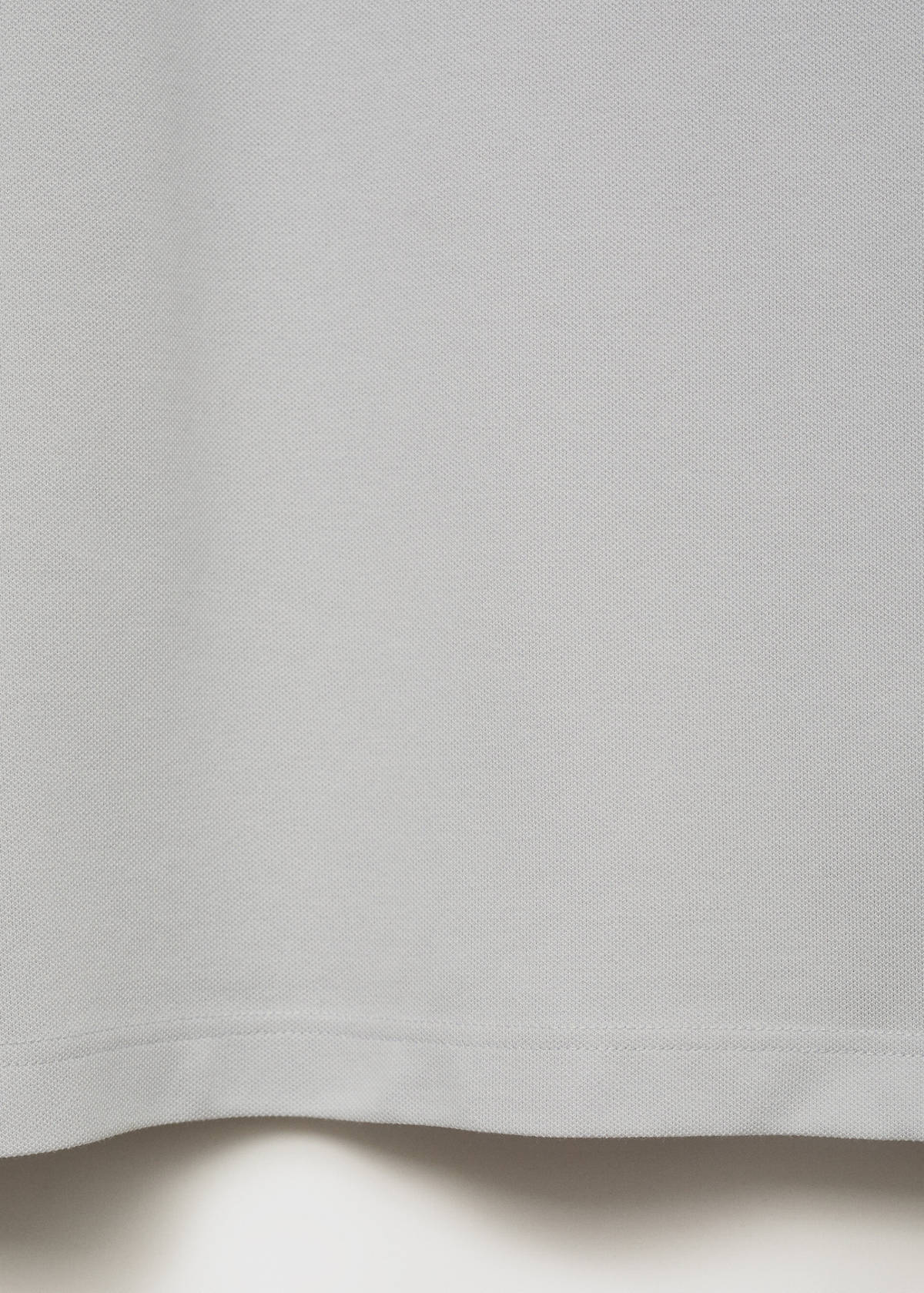 Cotton piqué polo shirt — Ivory White