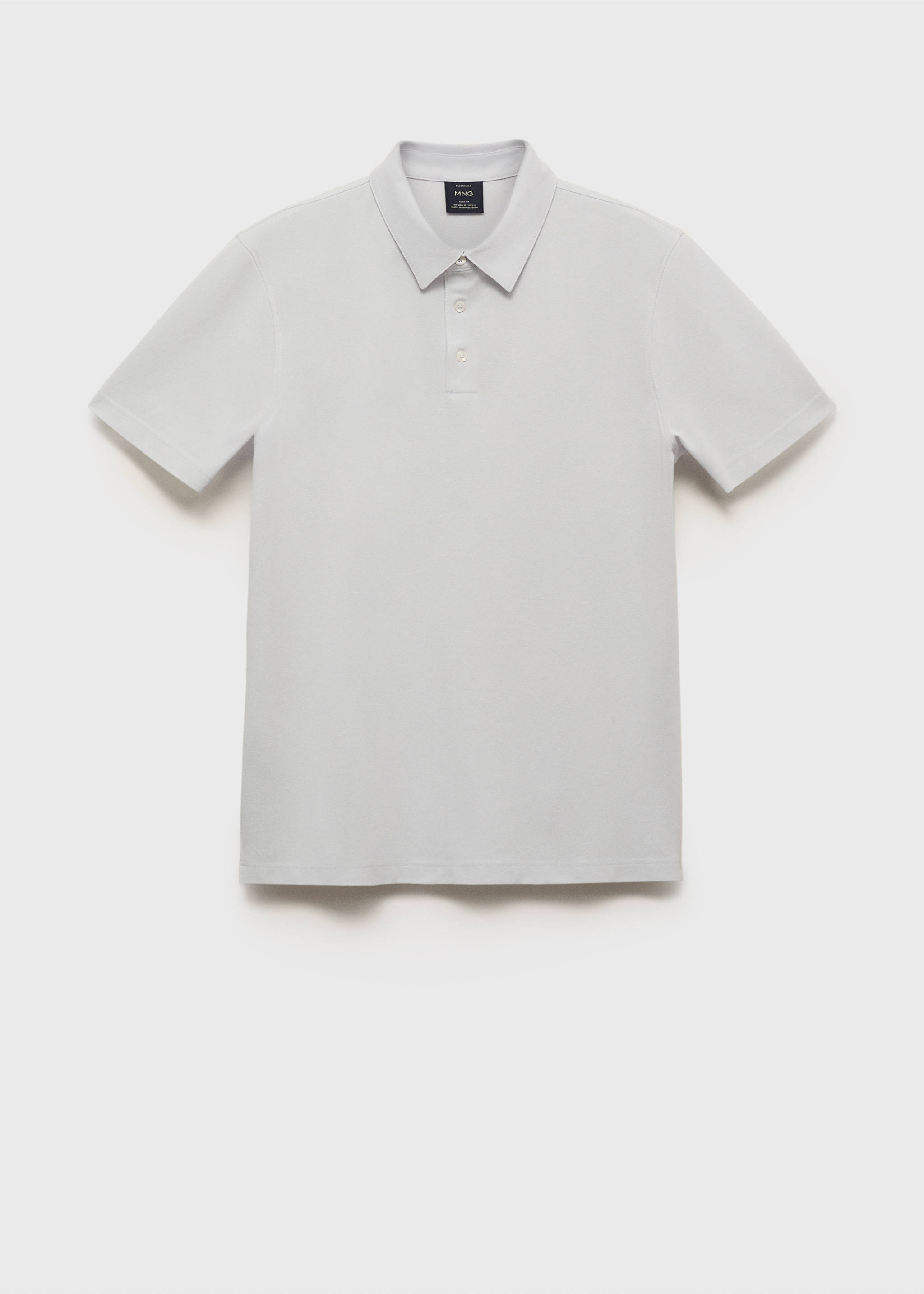 Cotton piqué polo shirt - Article without model, Ivory White. Ref: 17041230-00.