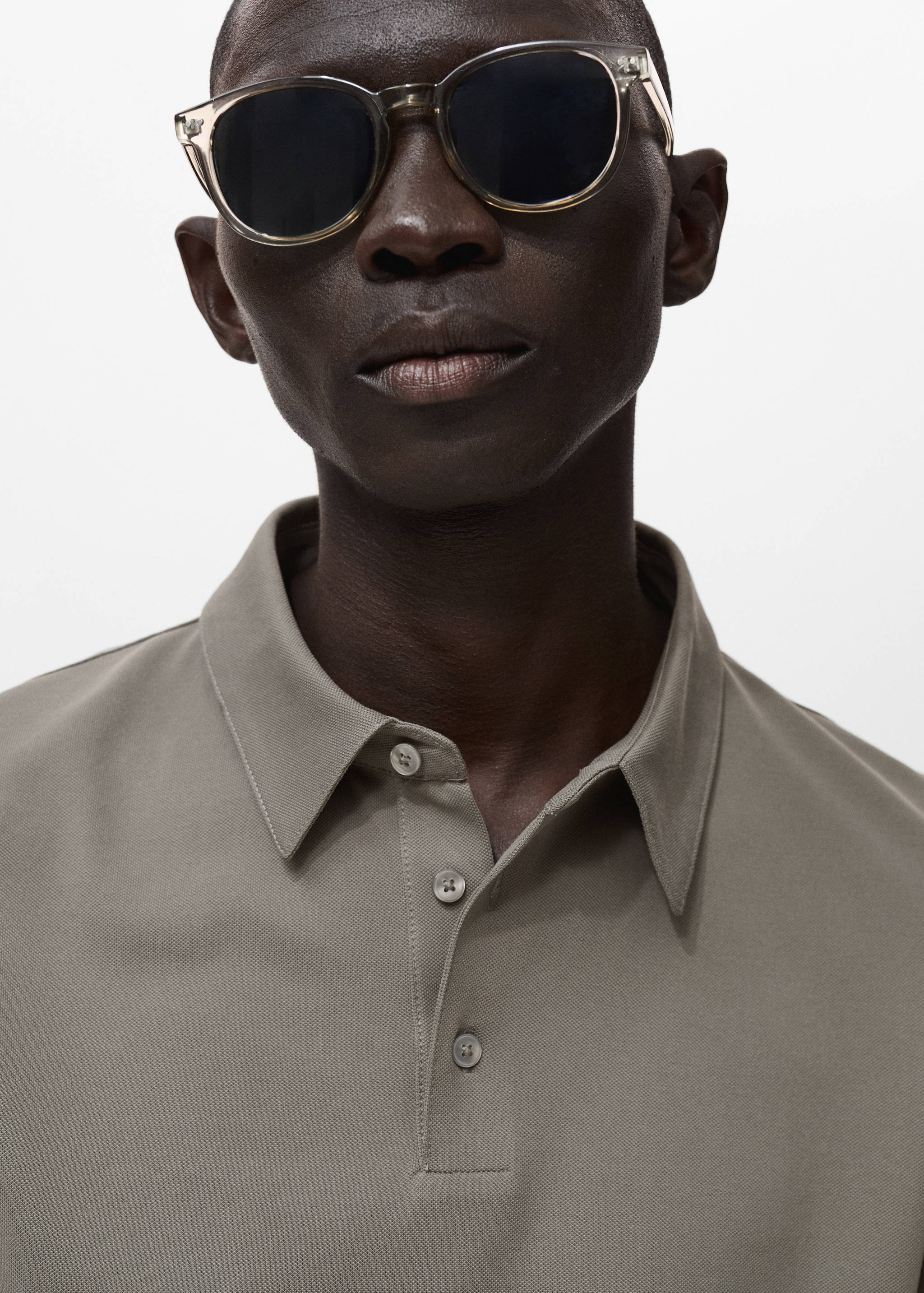 Cotton piqué polo shirt - Details of the article 1