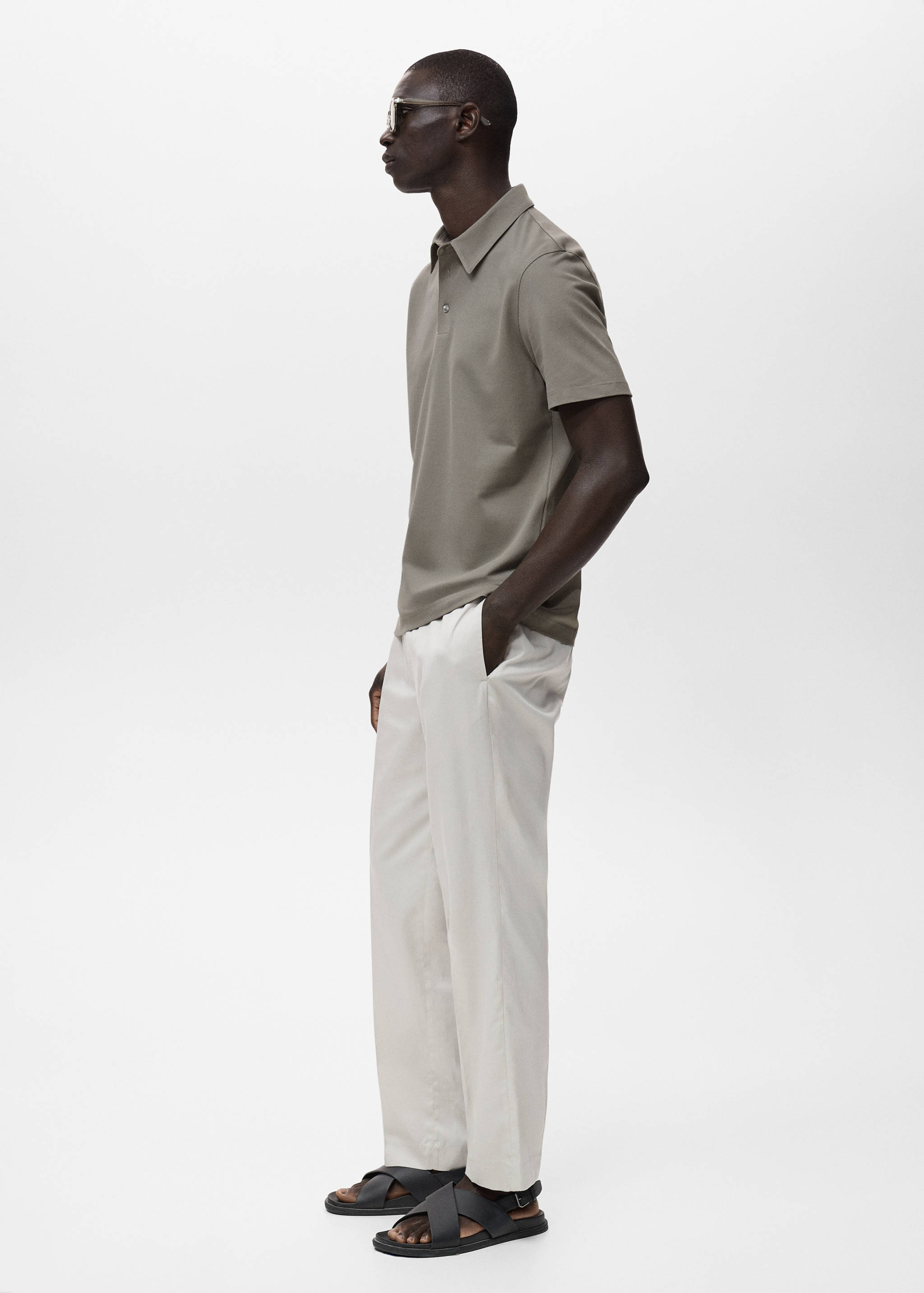 Cotton piqué polo shirt - Details of the article 2