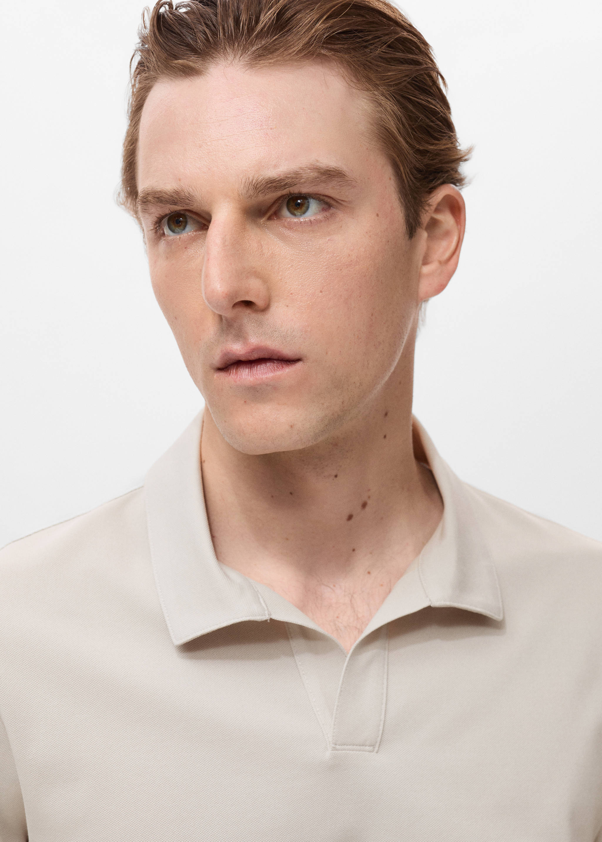 Cotton piqué polo shirt - Details of the article 1