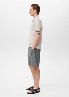 Cotton piqué polo shirt — Ivory White 5