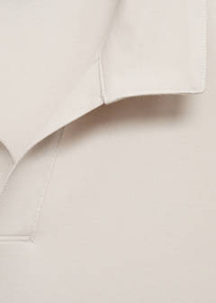 Cotton piqué polo shirt — Ivory White 7