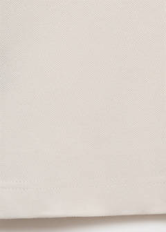 Cotton piqué polo shirt — Ivory White 8