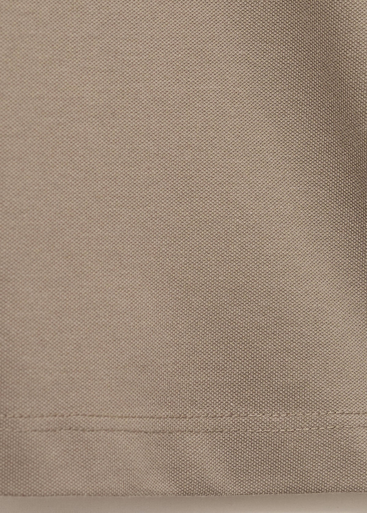 Cotton piqué polo shirt — Brown