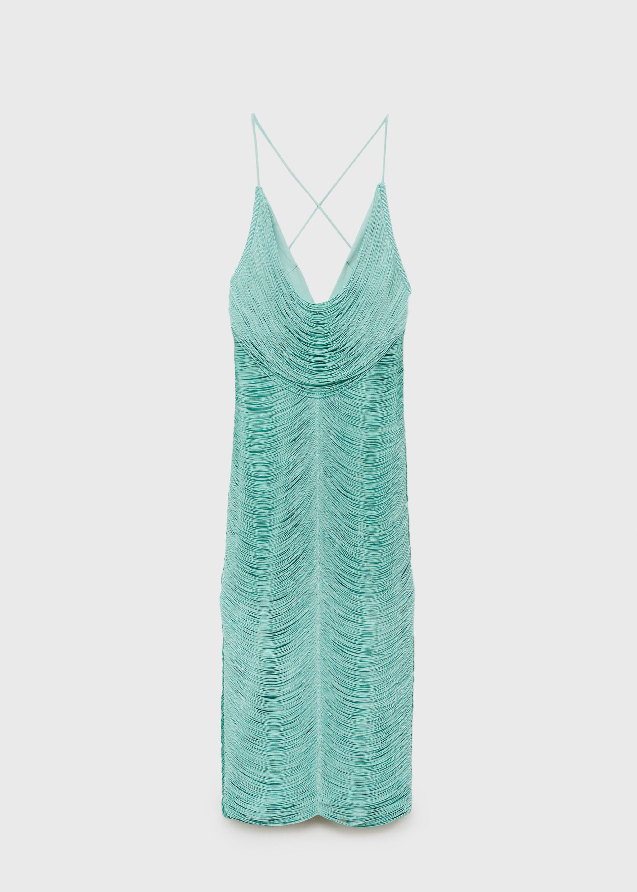 Fringed dress with low back - Article without model