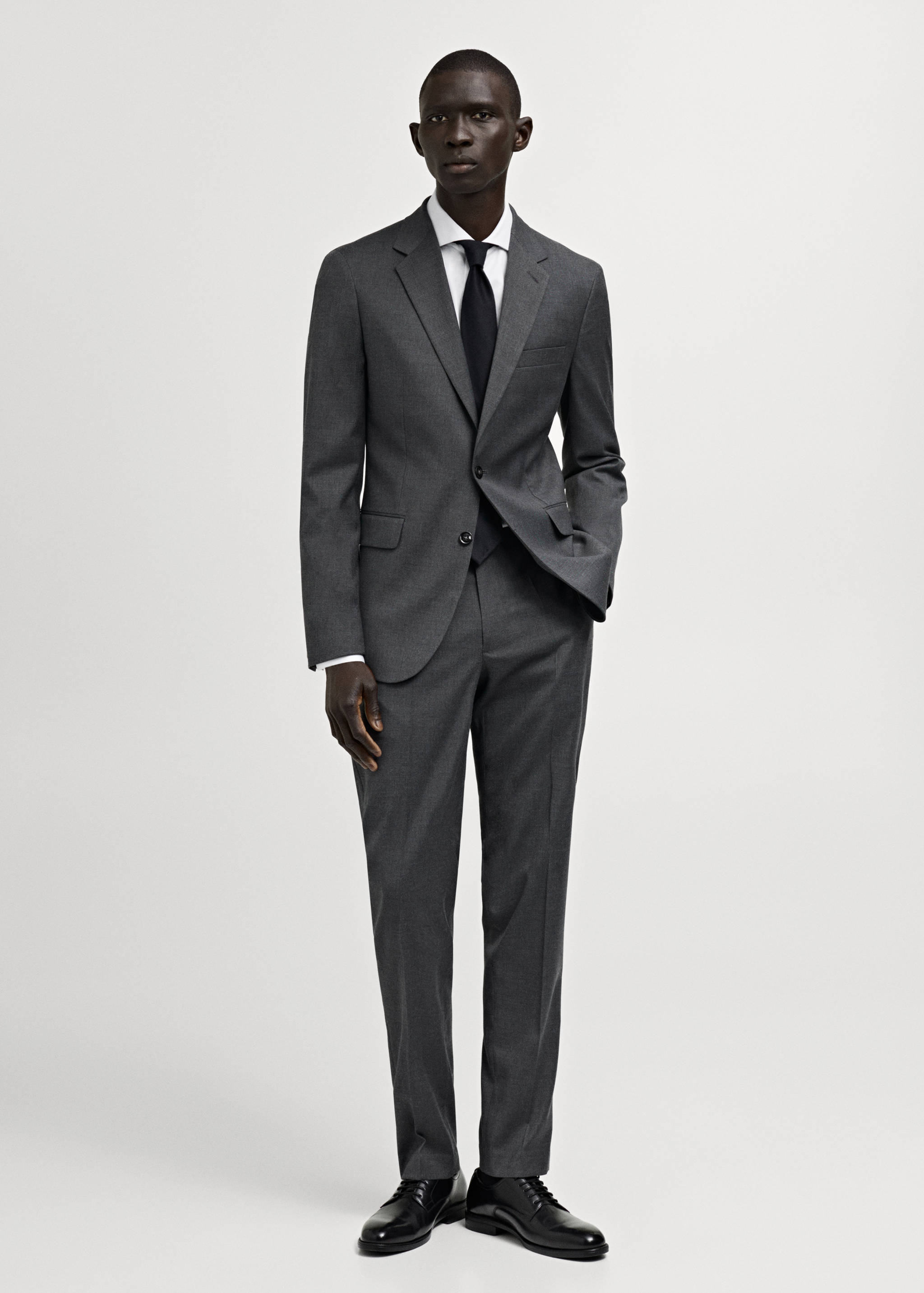 Milan slim-fit suit trousers - General plane