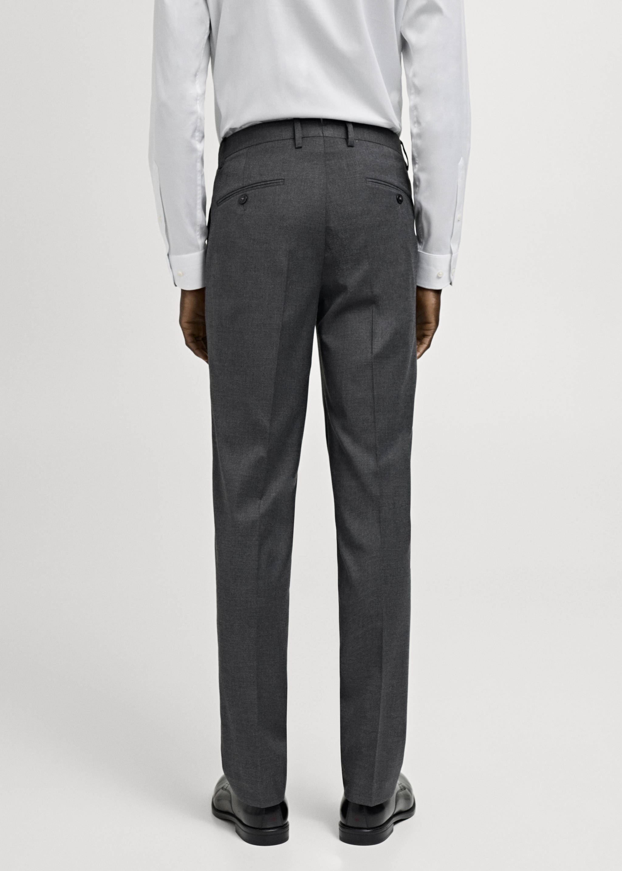 Milan slim-fit suit trousers - Reverse of the article