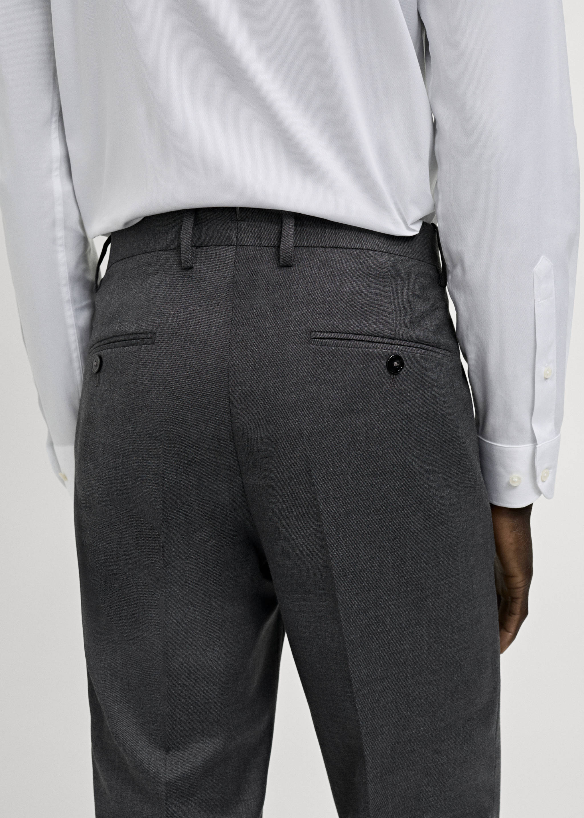 Milan slim-fit suit trousers - Details of the article 6