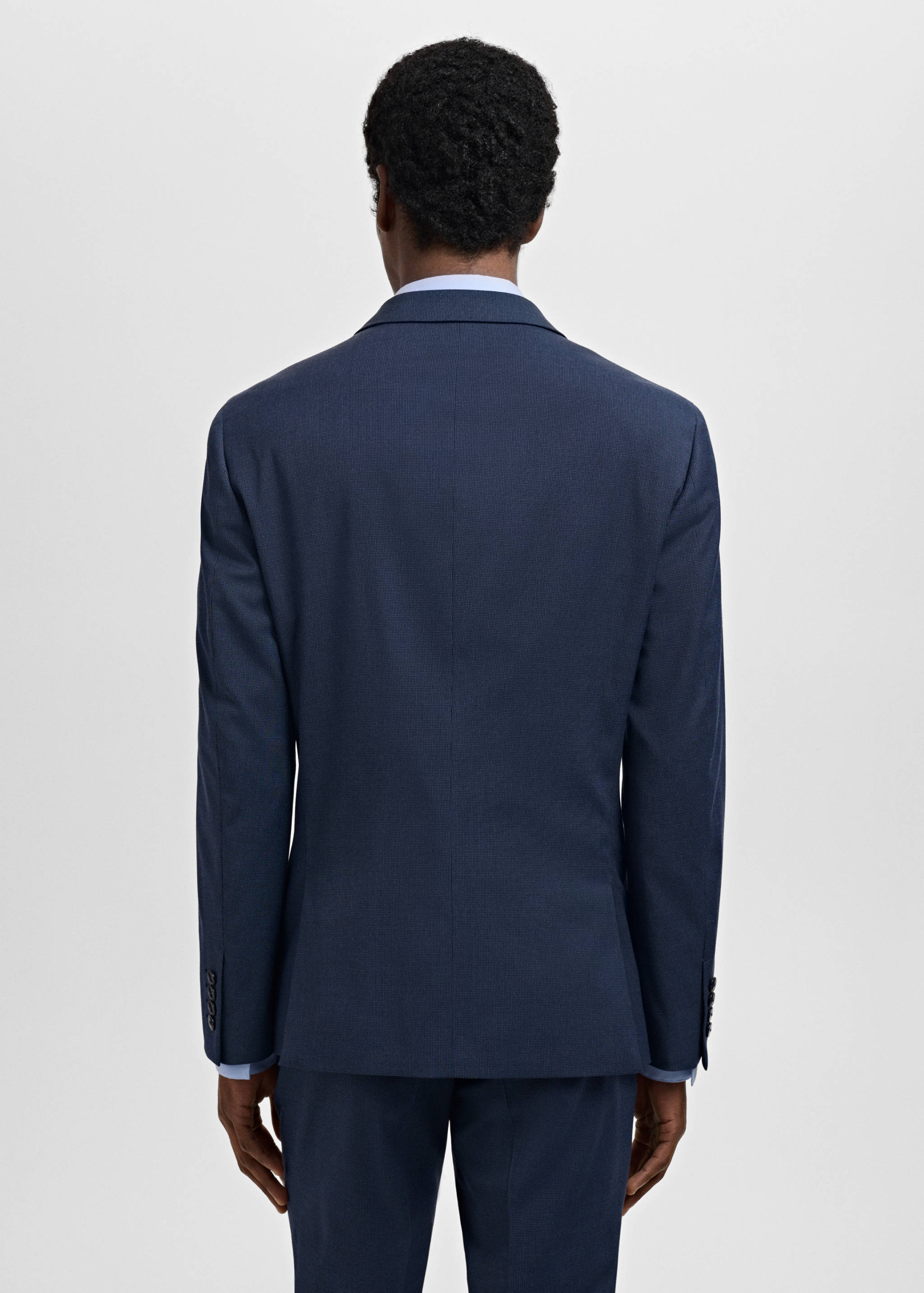 Super slim-fit suit jacket in stretch fabric - Reverse of the article